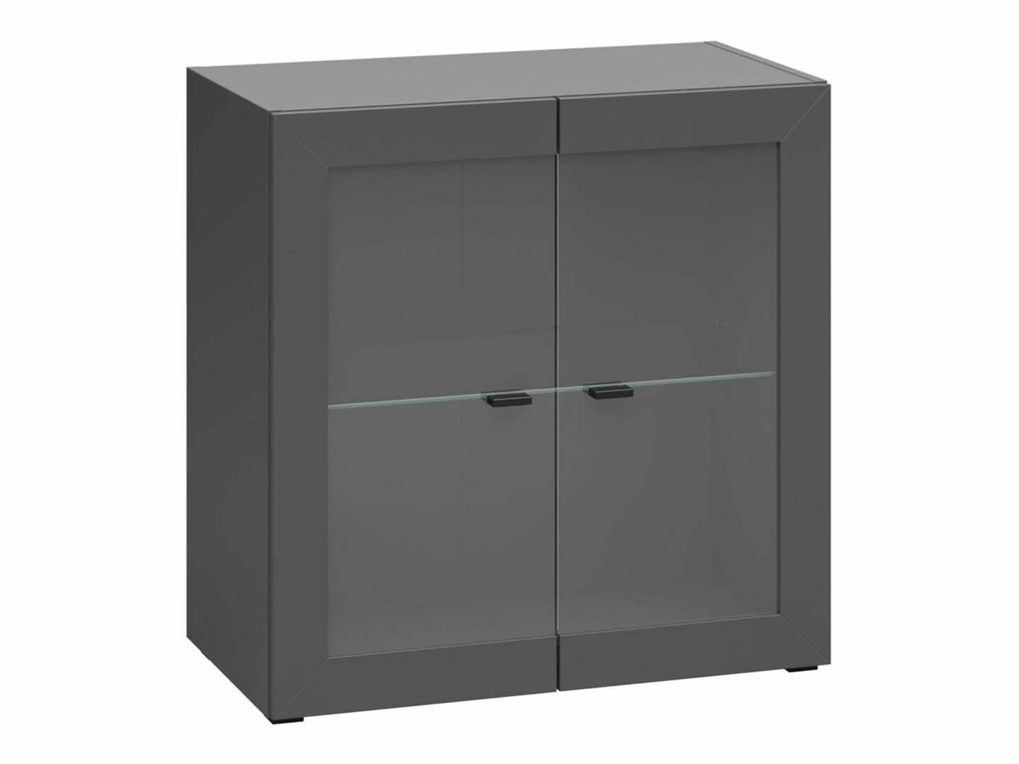 Svetainės komplektas Merciru 115 (Grafitas + Balta)