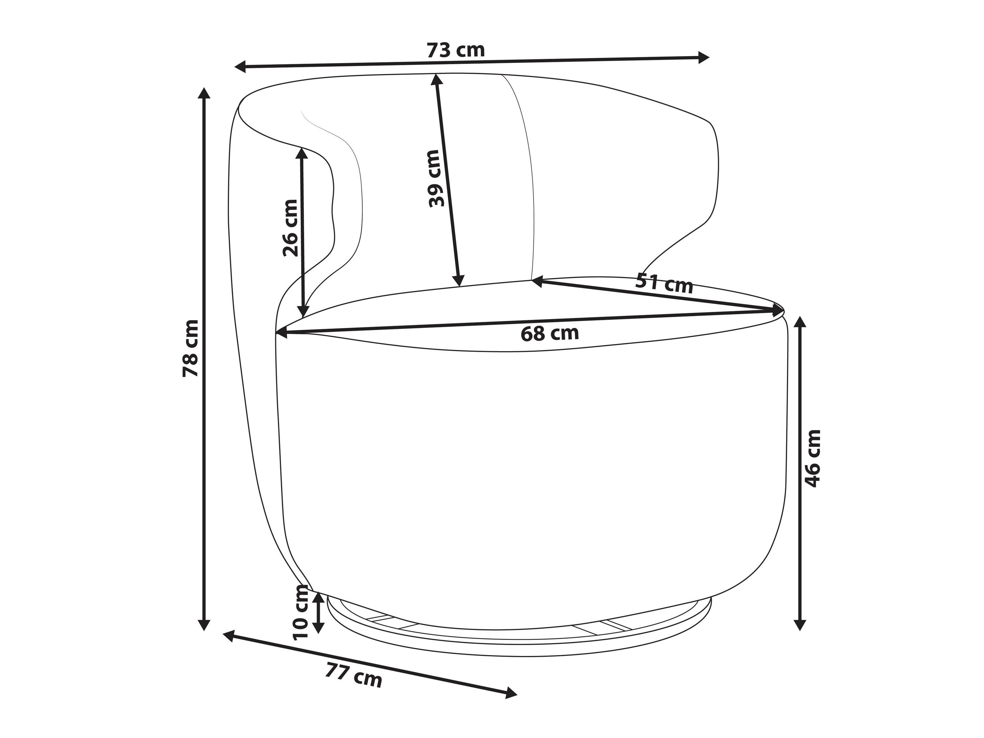 Fotelis Berwyn 3000 (Balta)