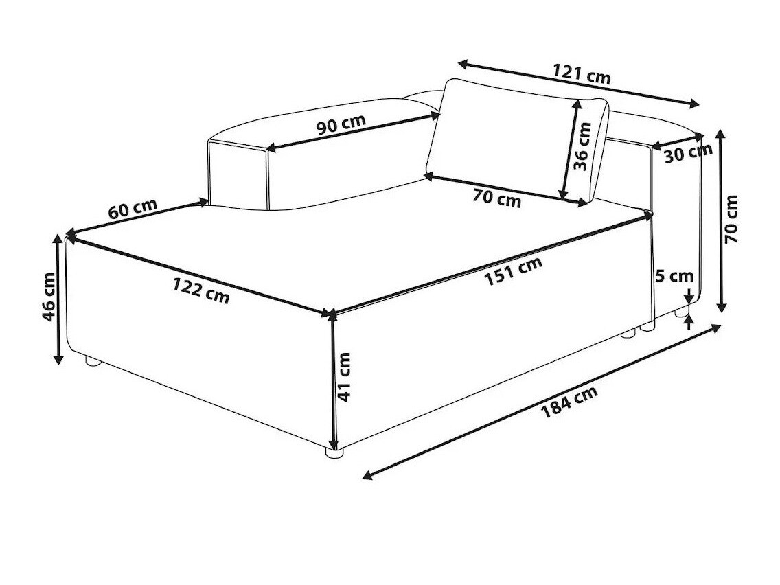 Kušetė Avialu 103 (Šviesi žalia)