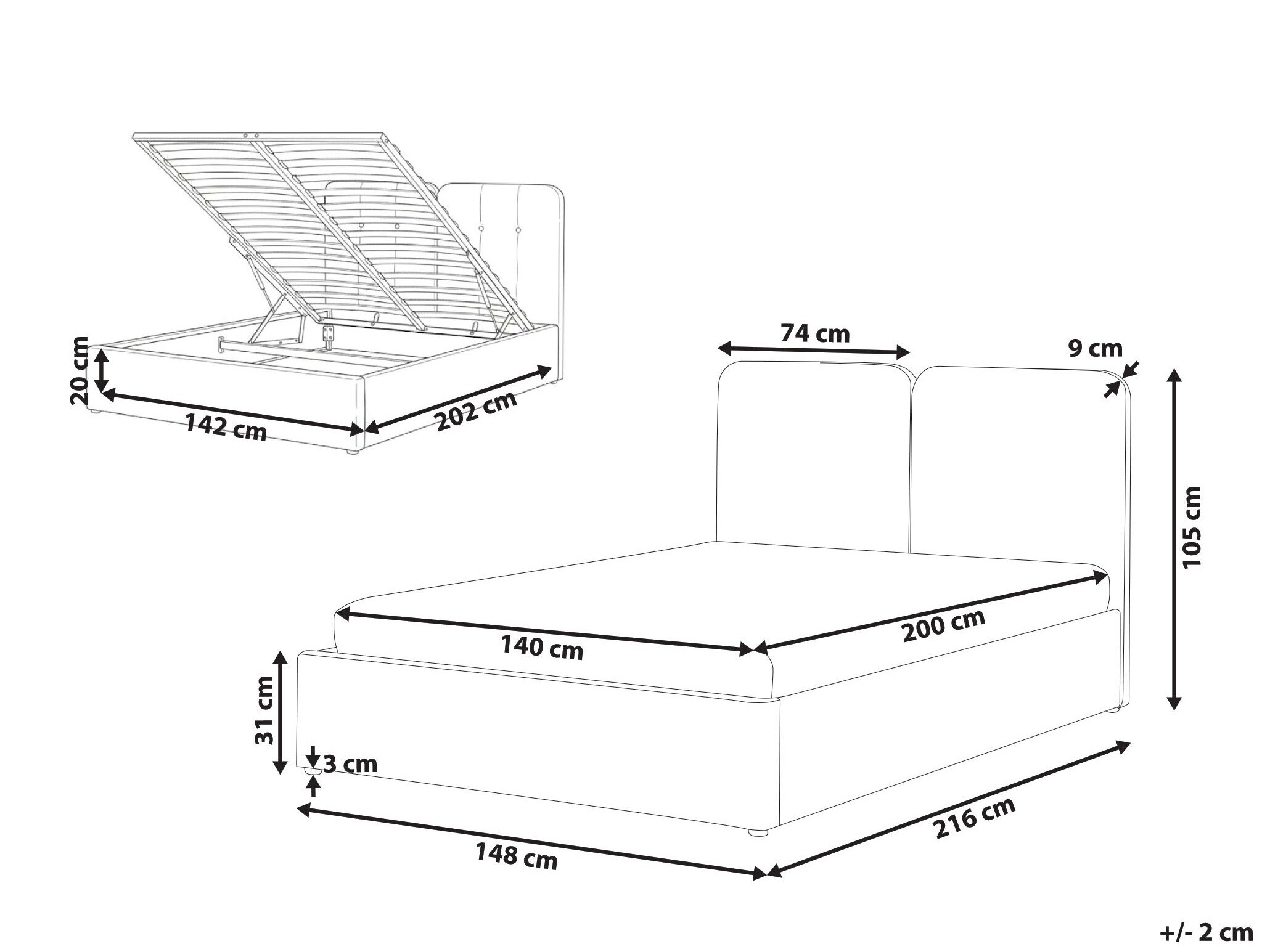 Lova Berwyn 3004 (Smėlinė)