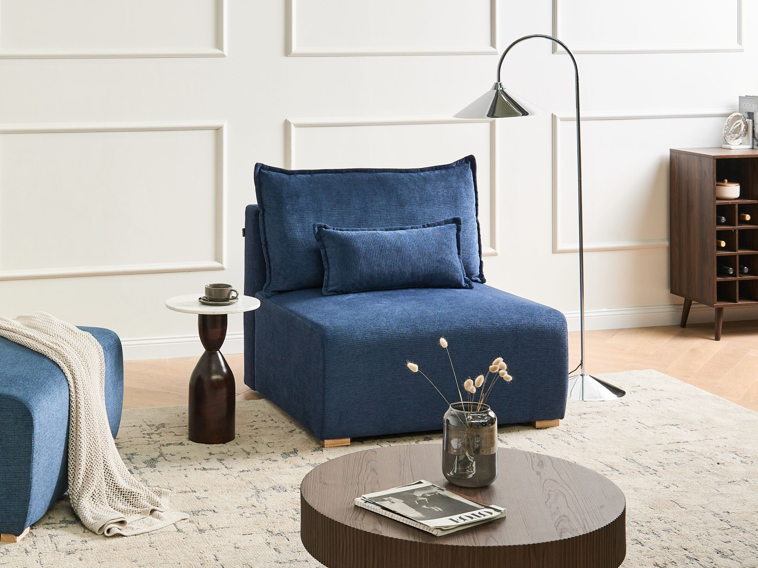 Modulinis fotelis Berwyn 3018 (Mėlyna)