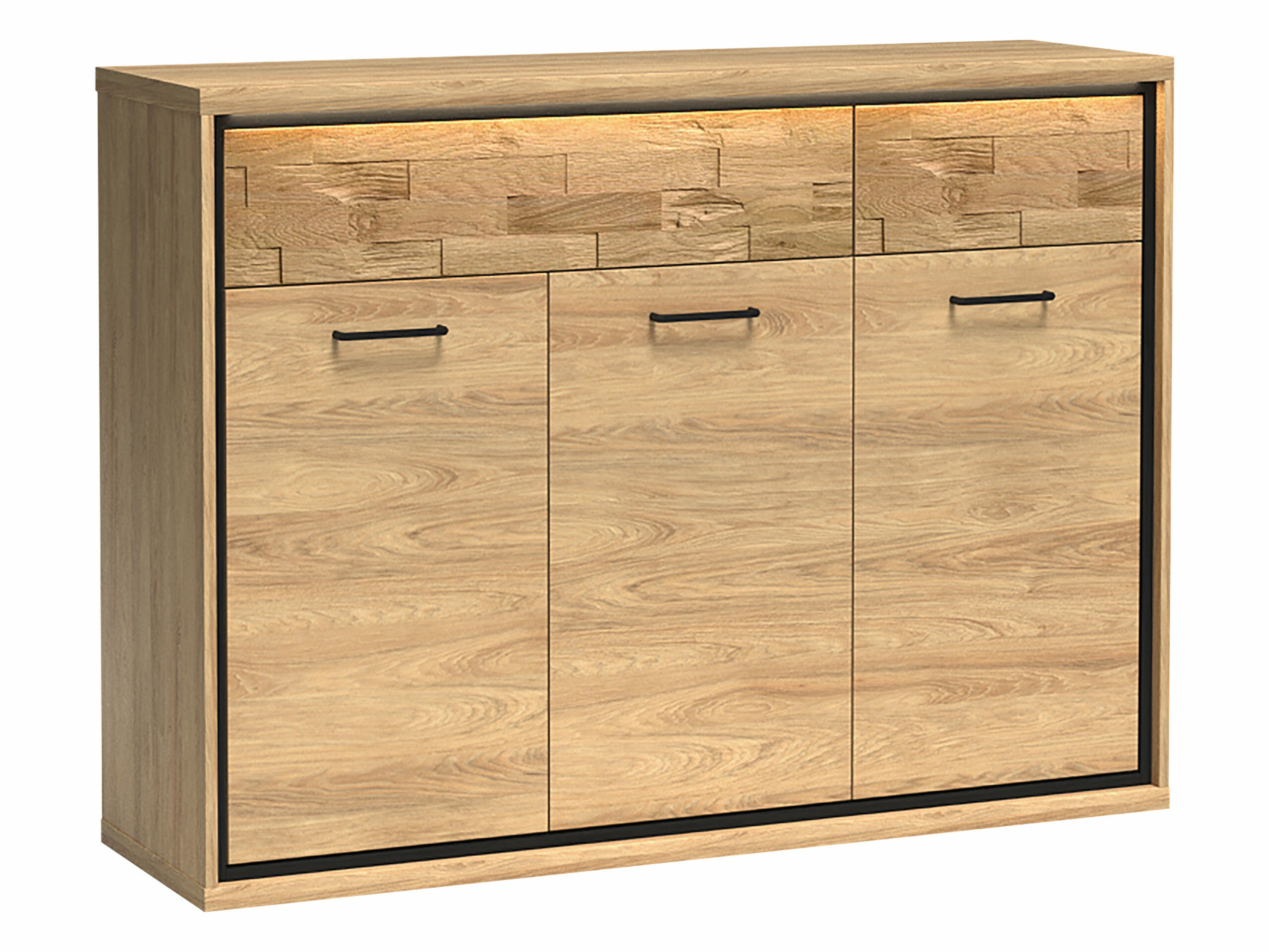 Komoda Etrmoni 104 (Šviesus medis + Ąžuolas)