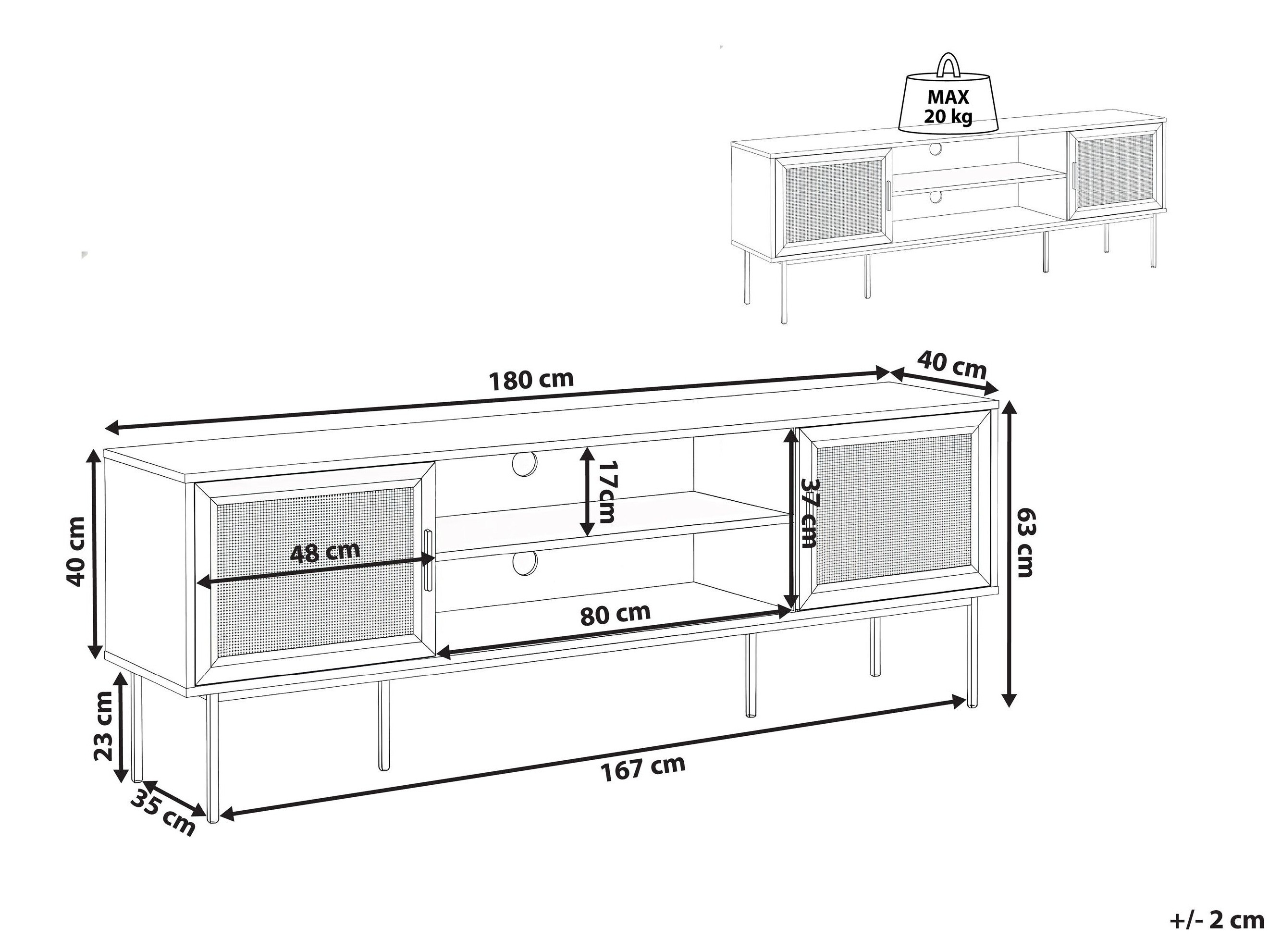 TV staliukas Levfelu 109