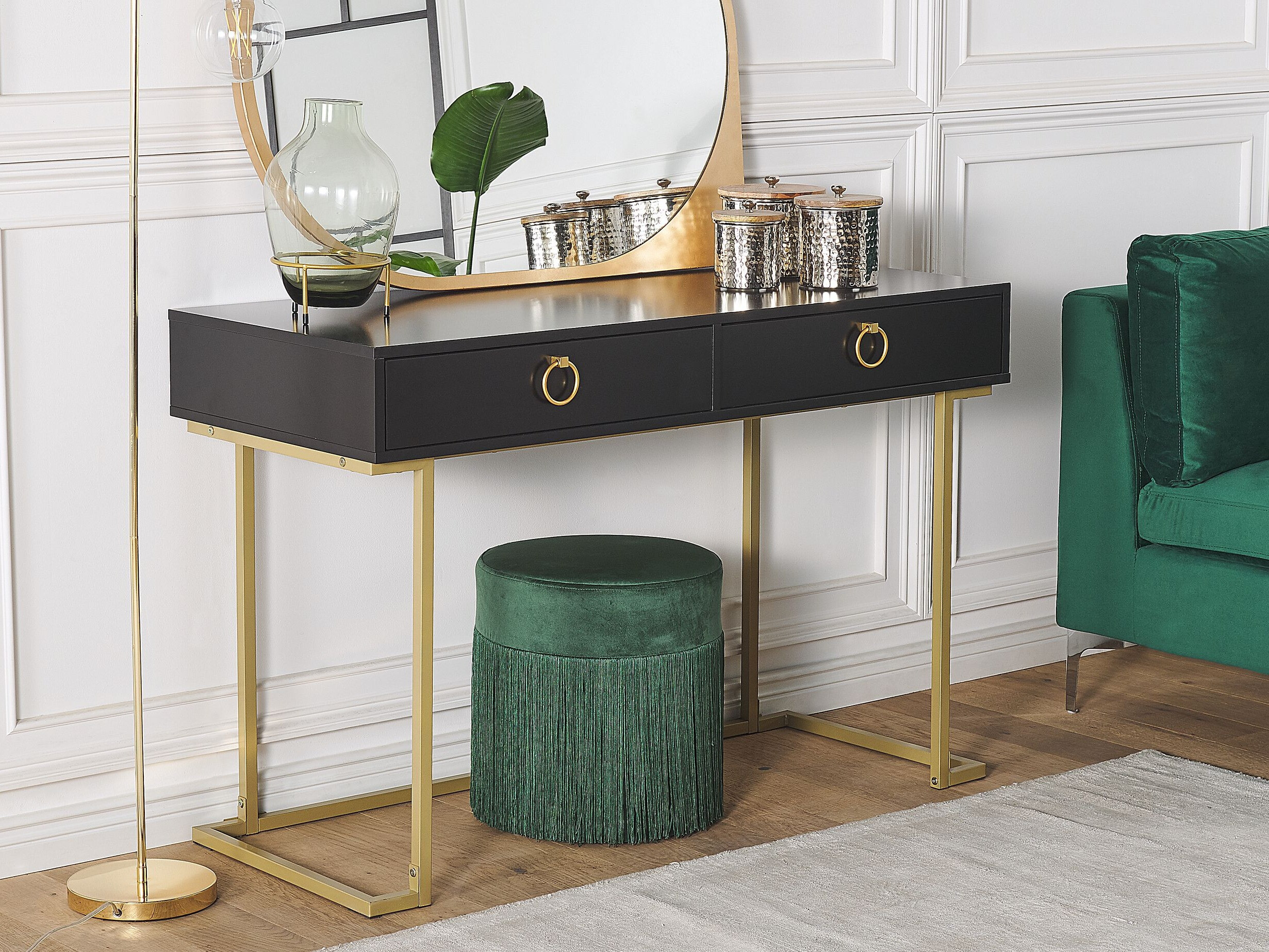 Konsolė Berwyn 3020 (Juoda + Auksinė)