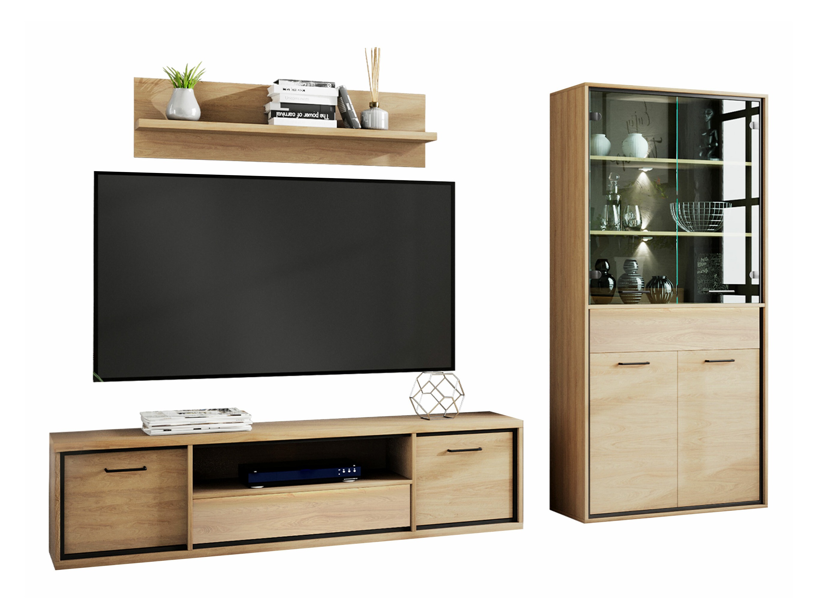 Svetainės komplektas Etrmoni 119 (Šviesus medis)