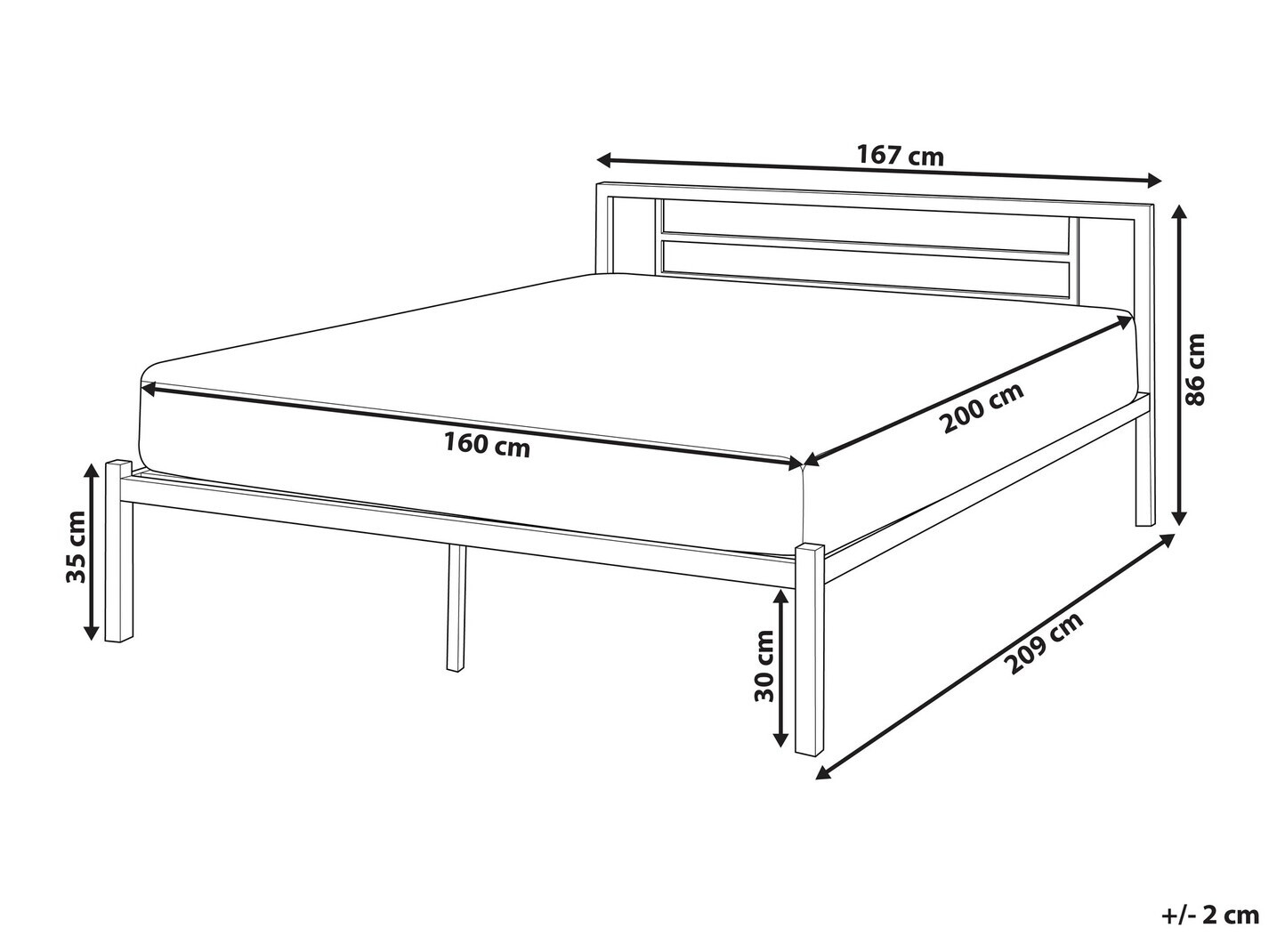 Lova Berwyn 771 (Juoda)