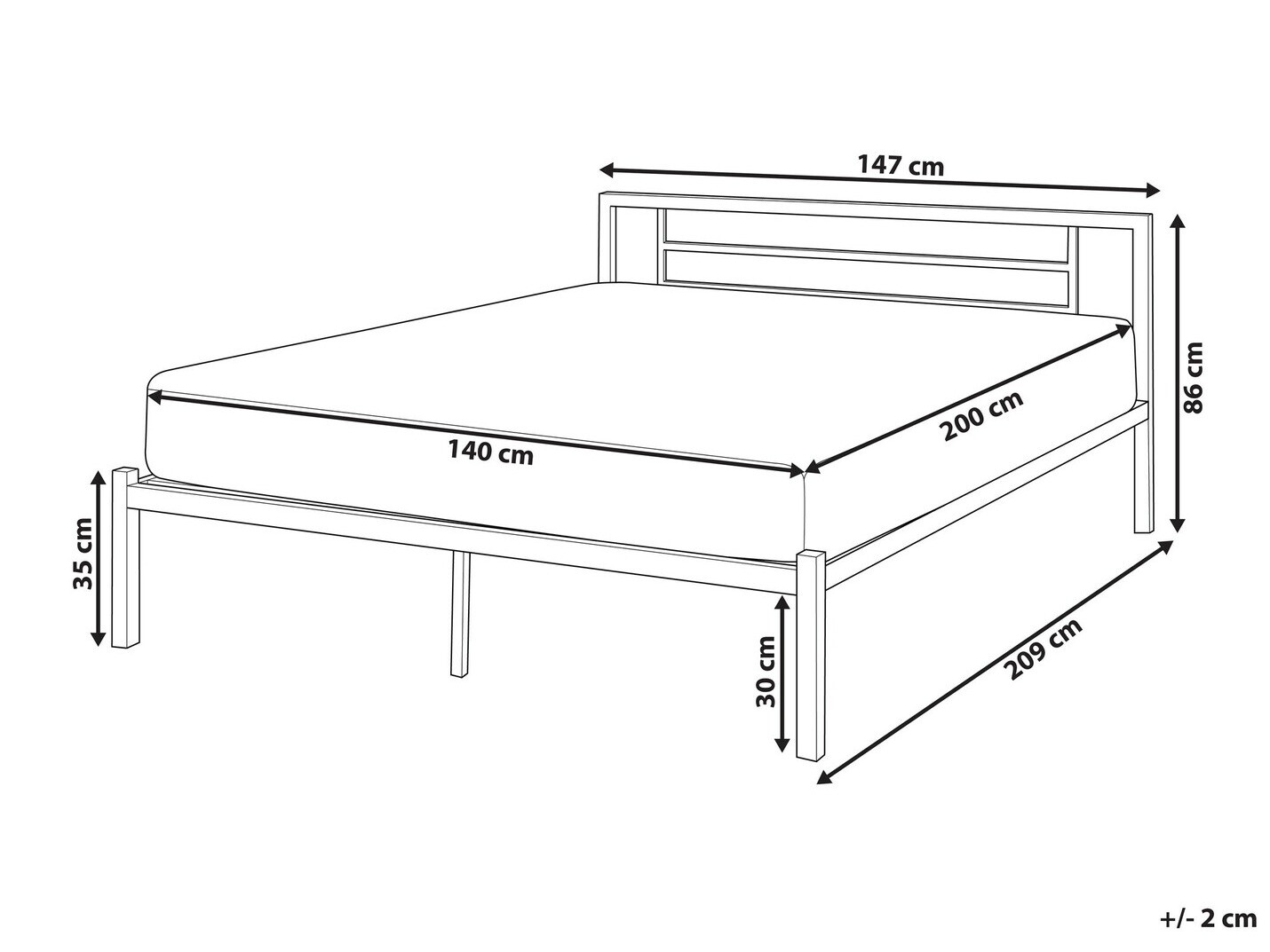 Lova Berwyn 771 (Juoda)