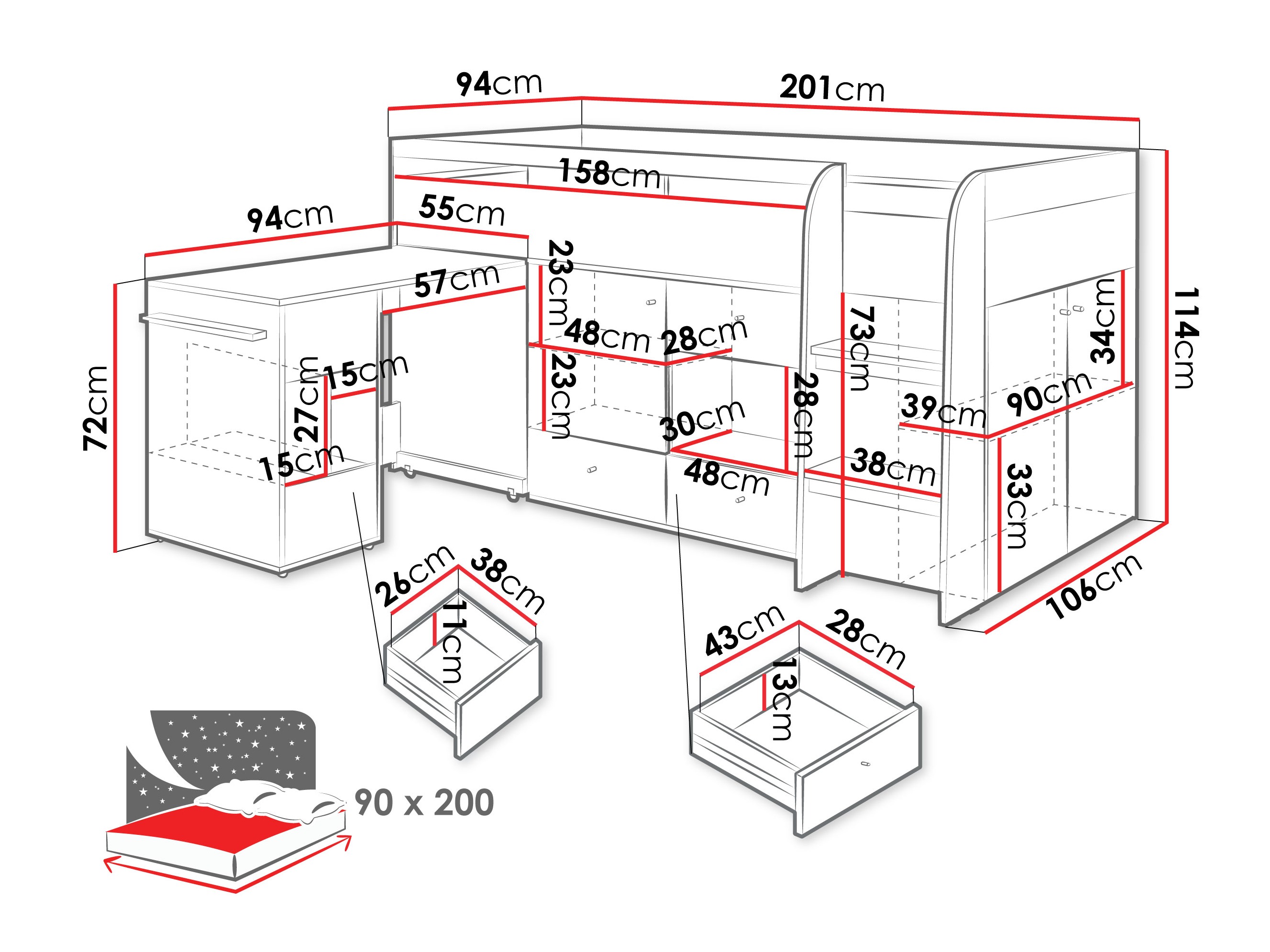 Aukšta lova Ciravie 107