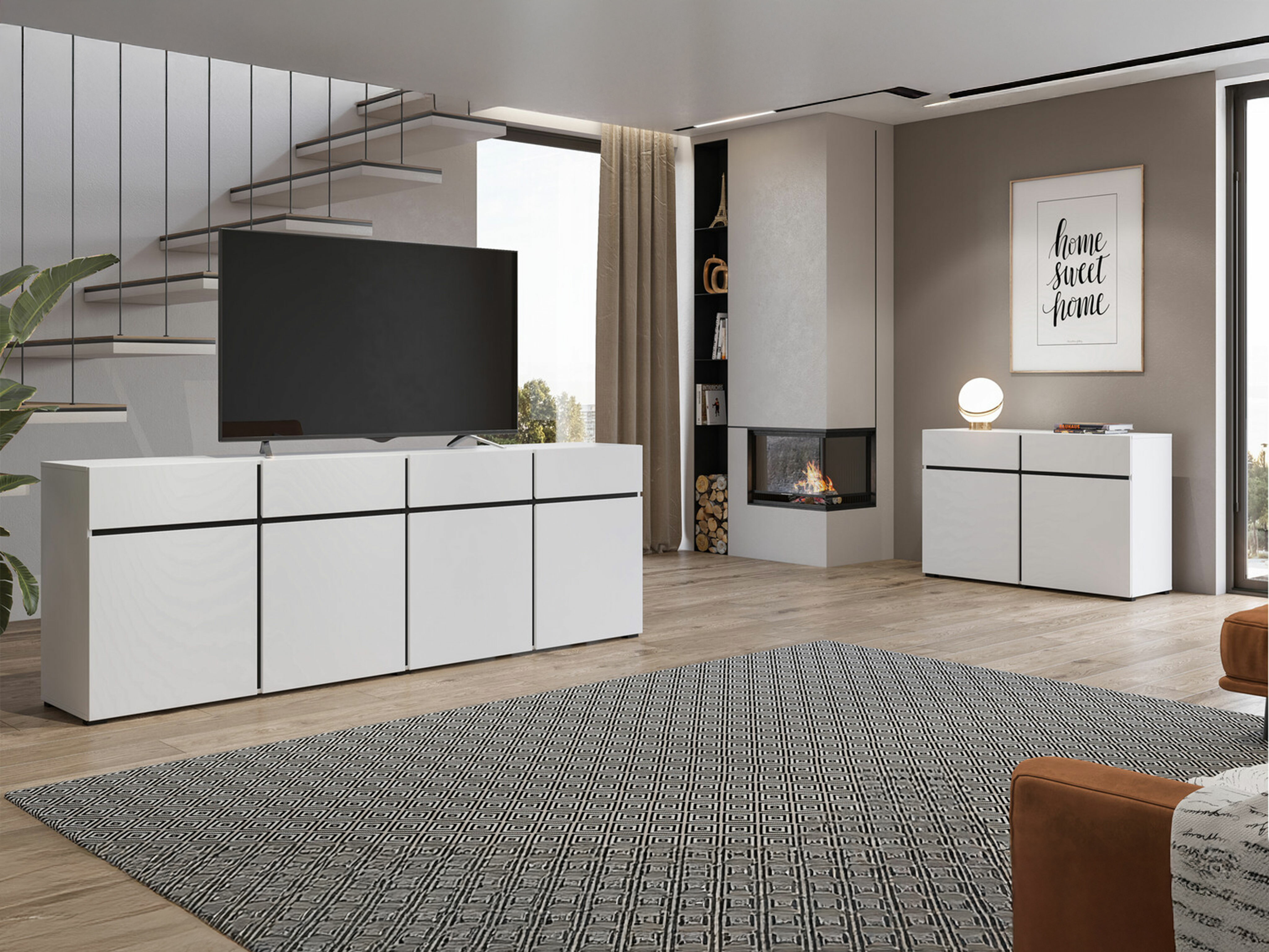 Komoda Alfere 100 (Balta)