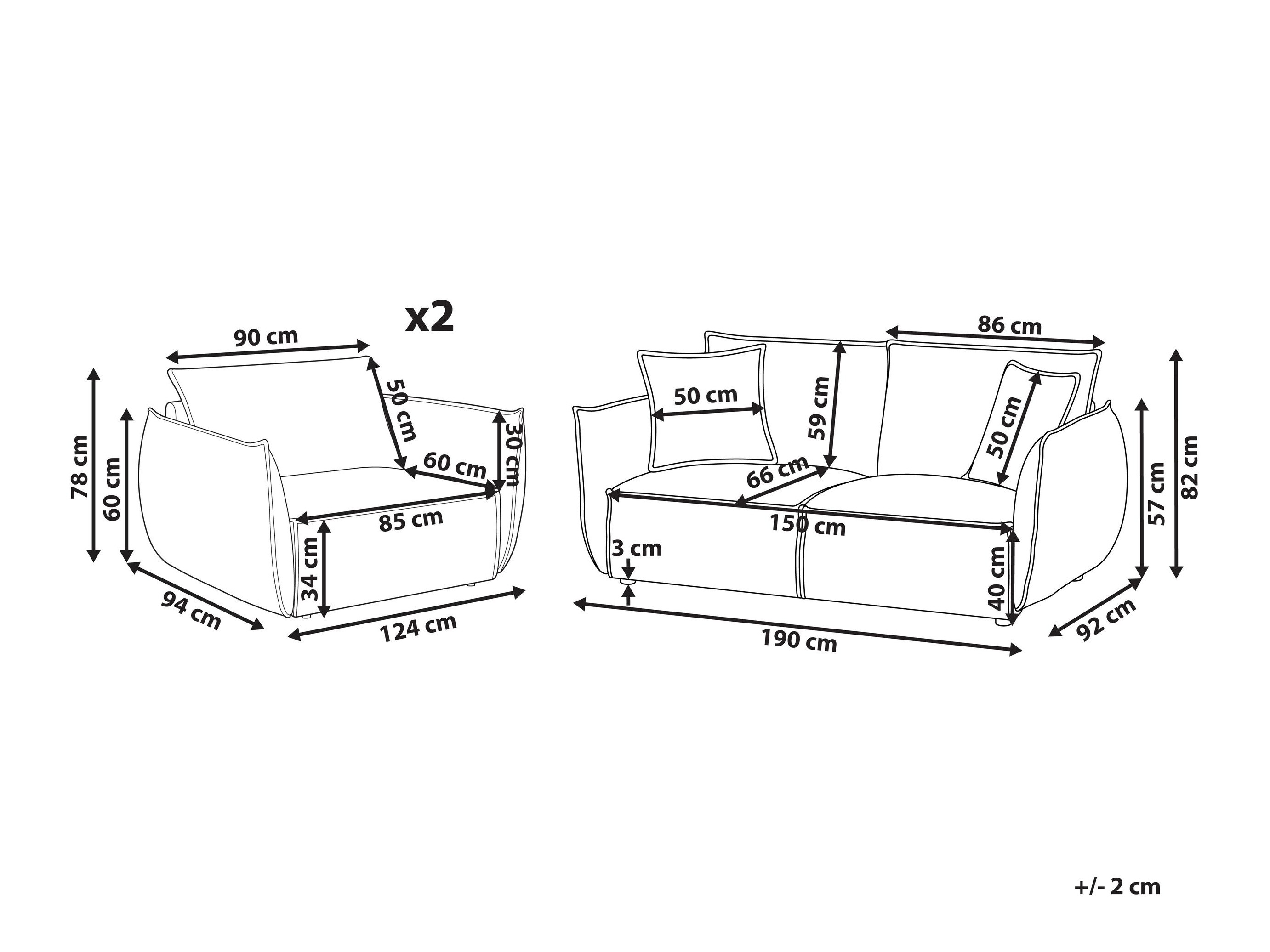 Minkštų baldų komplektas Berwyn 3024 (Šviesi žalia)
