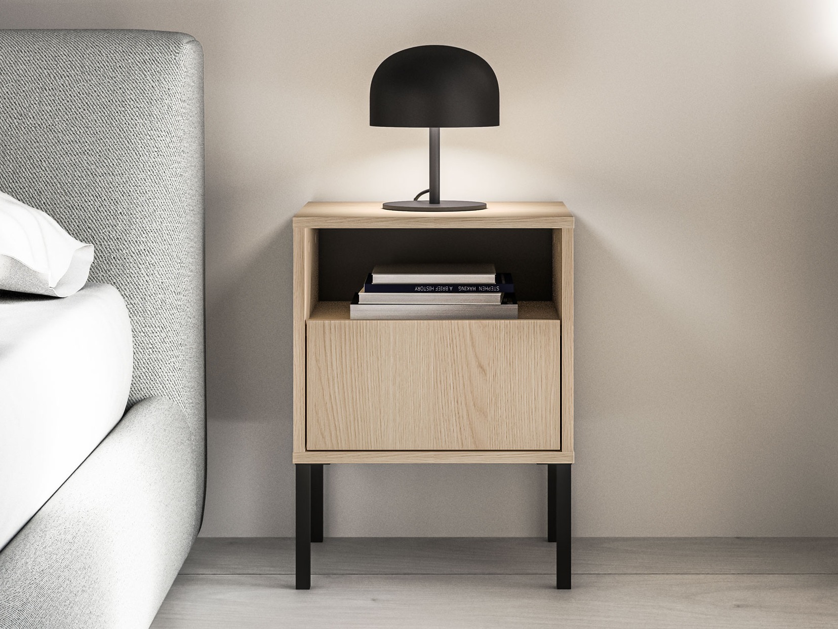 Naktinis staliukas Virsalo 104 (Ąžuolas)