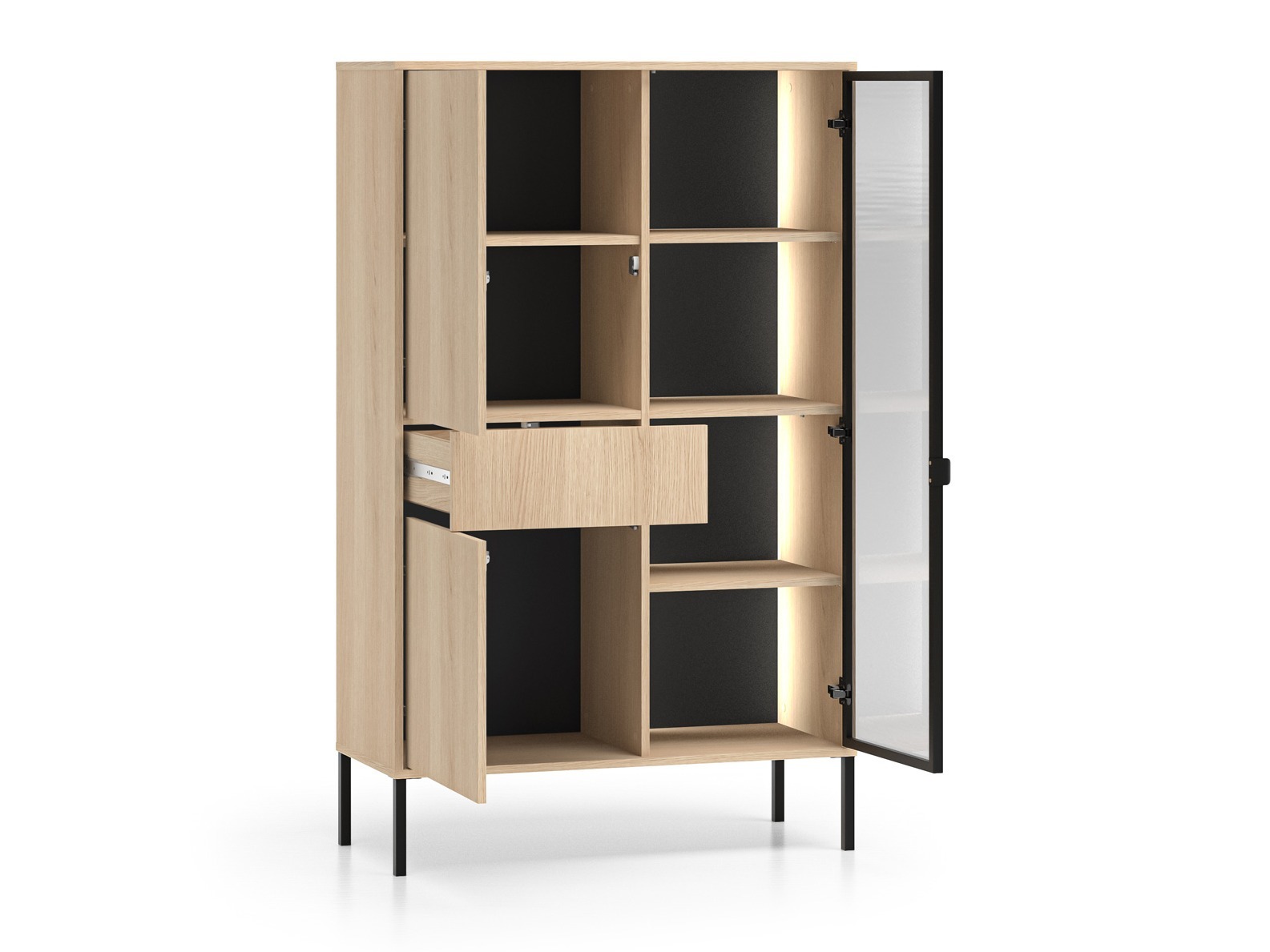 Svetainės komplektas Virsalo 105 (Ąžuolas)