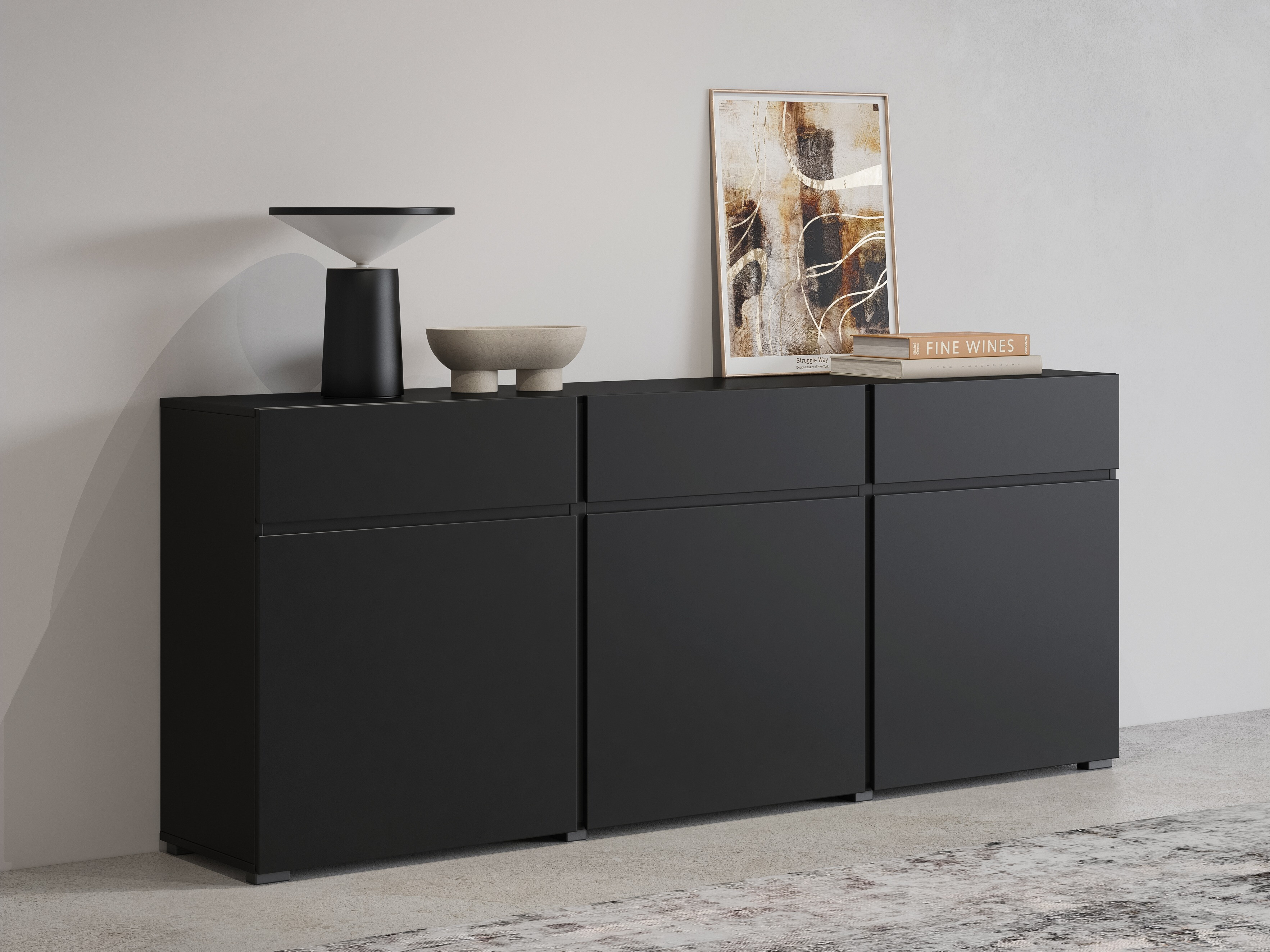 Komoda Alfere 103 (Juoda)