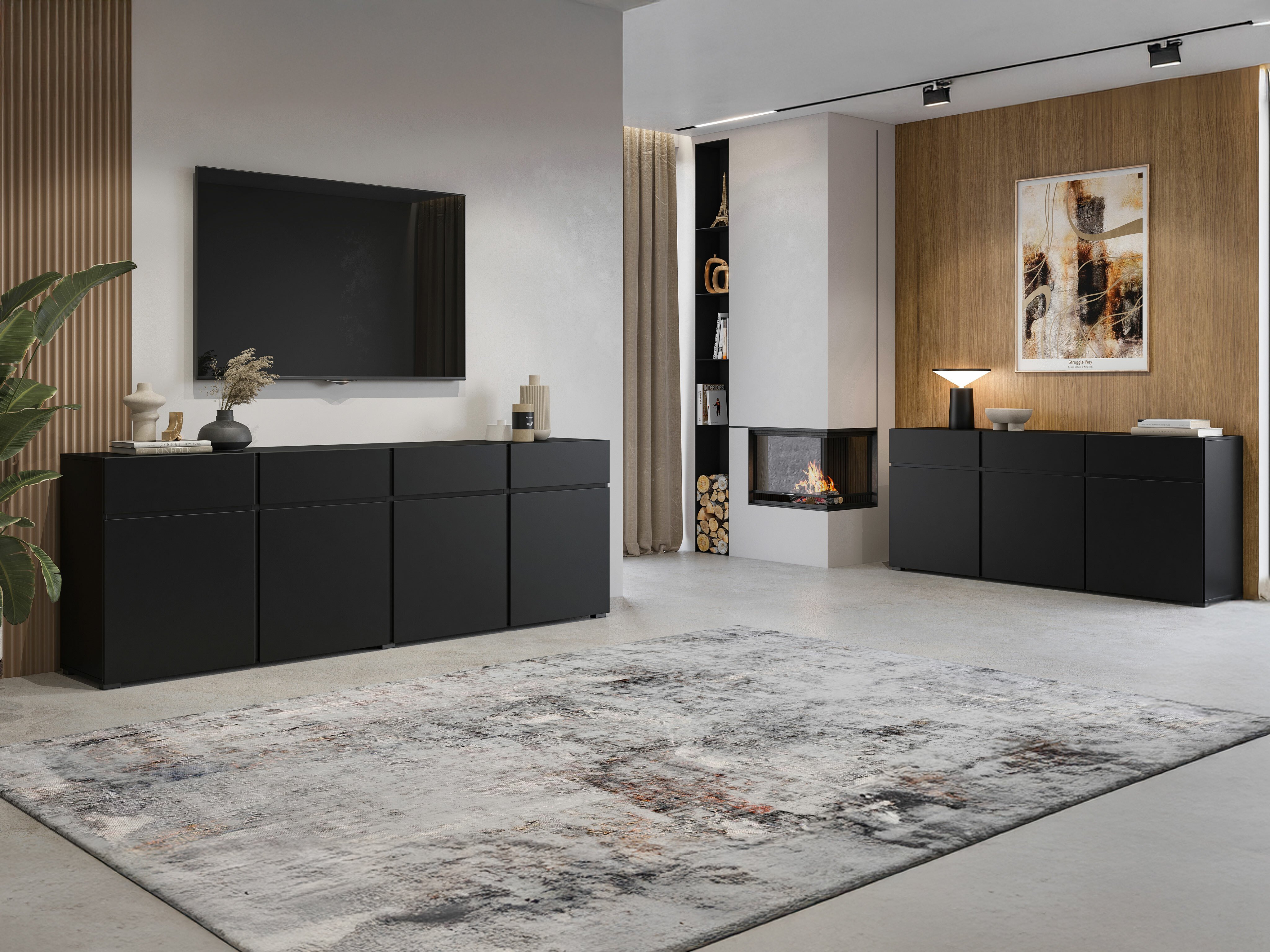 Komoda Alfere 103 (Juoda)