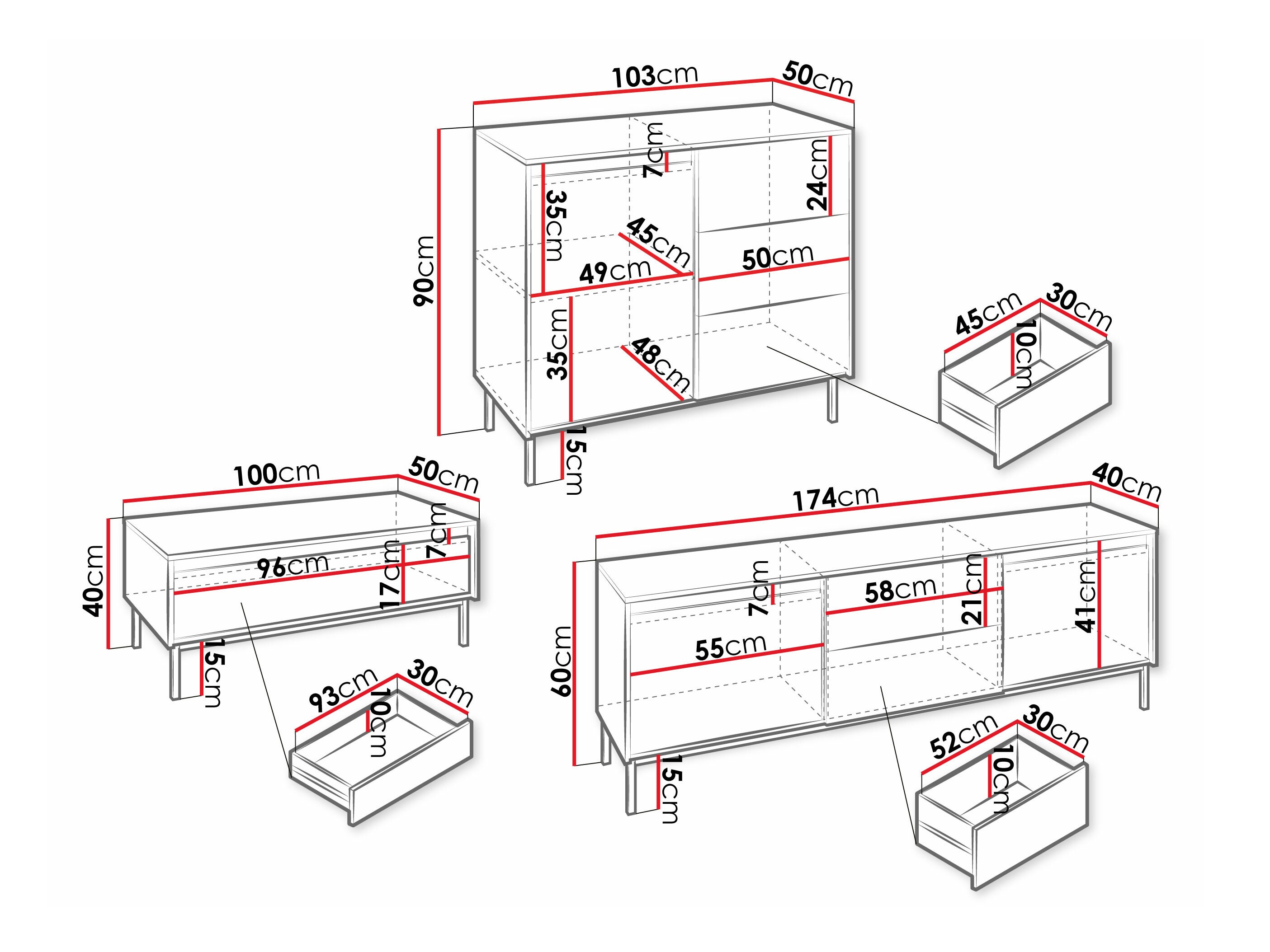Svetainės komplektas Comfivo Delruva II (Juoda)