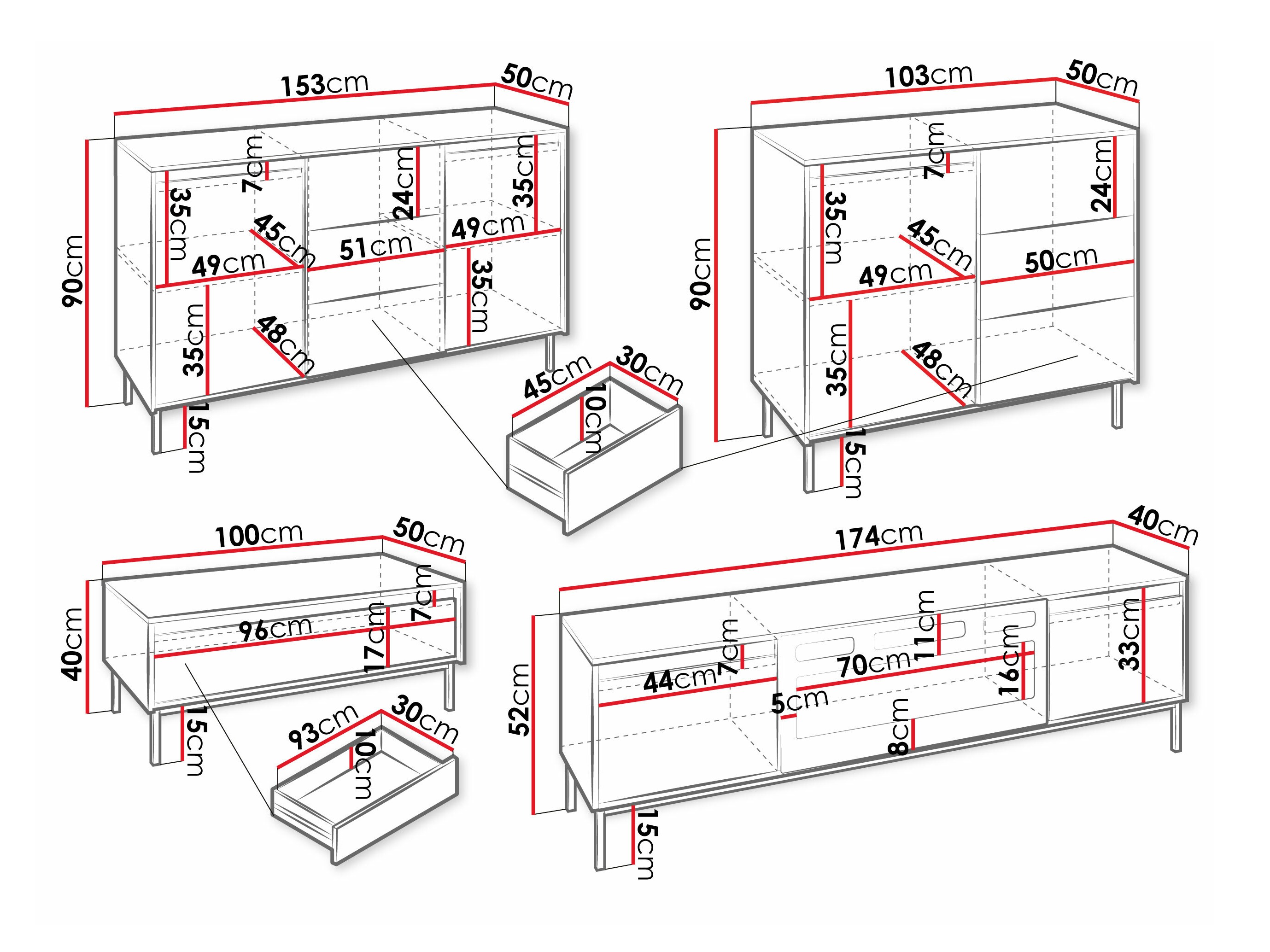Svetainės komplektas Comfivo Delruva III (Balta)