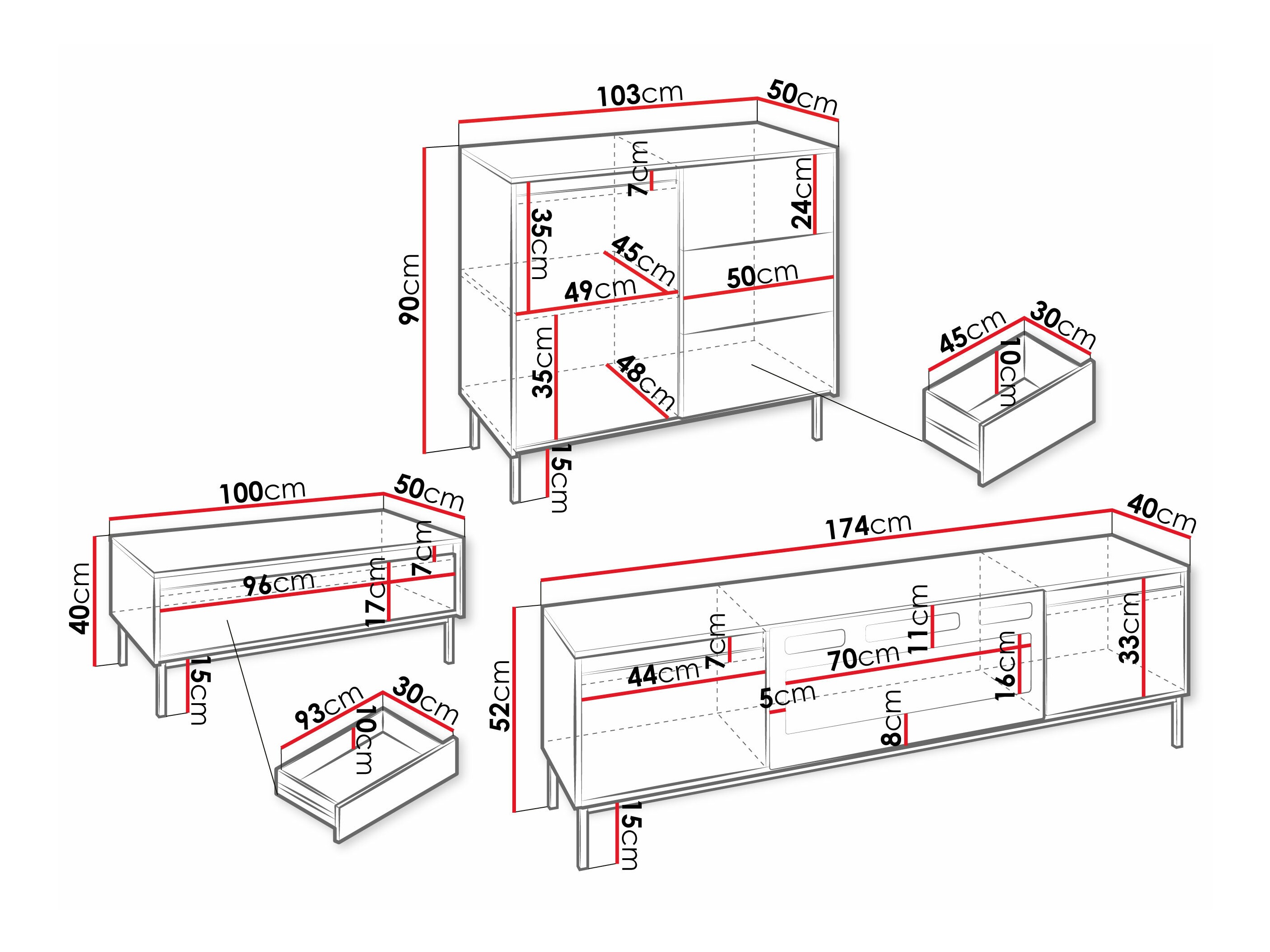 Svetainės komplektas Comfivo Delruva IV (Juoda)
