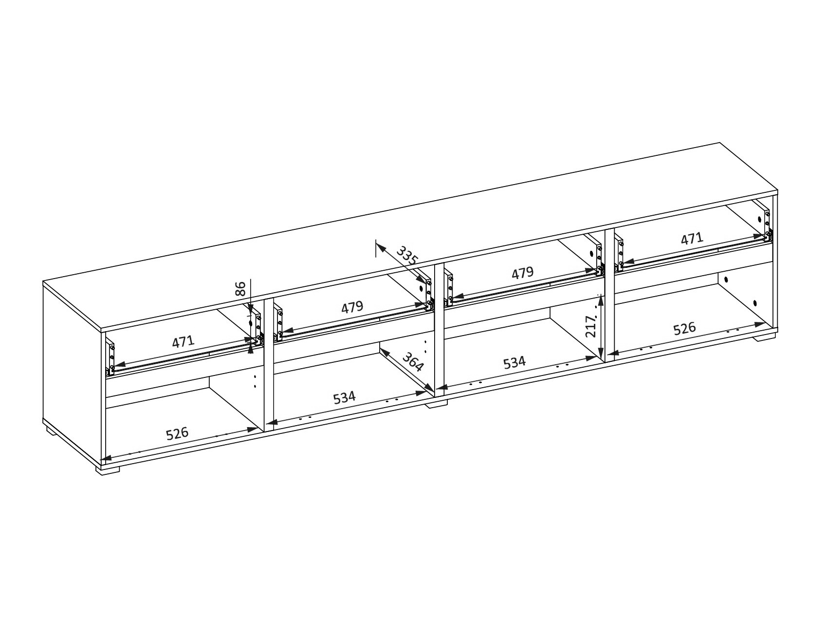 TV staliukas Alfere 101 (Žalia)