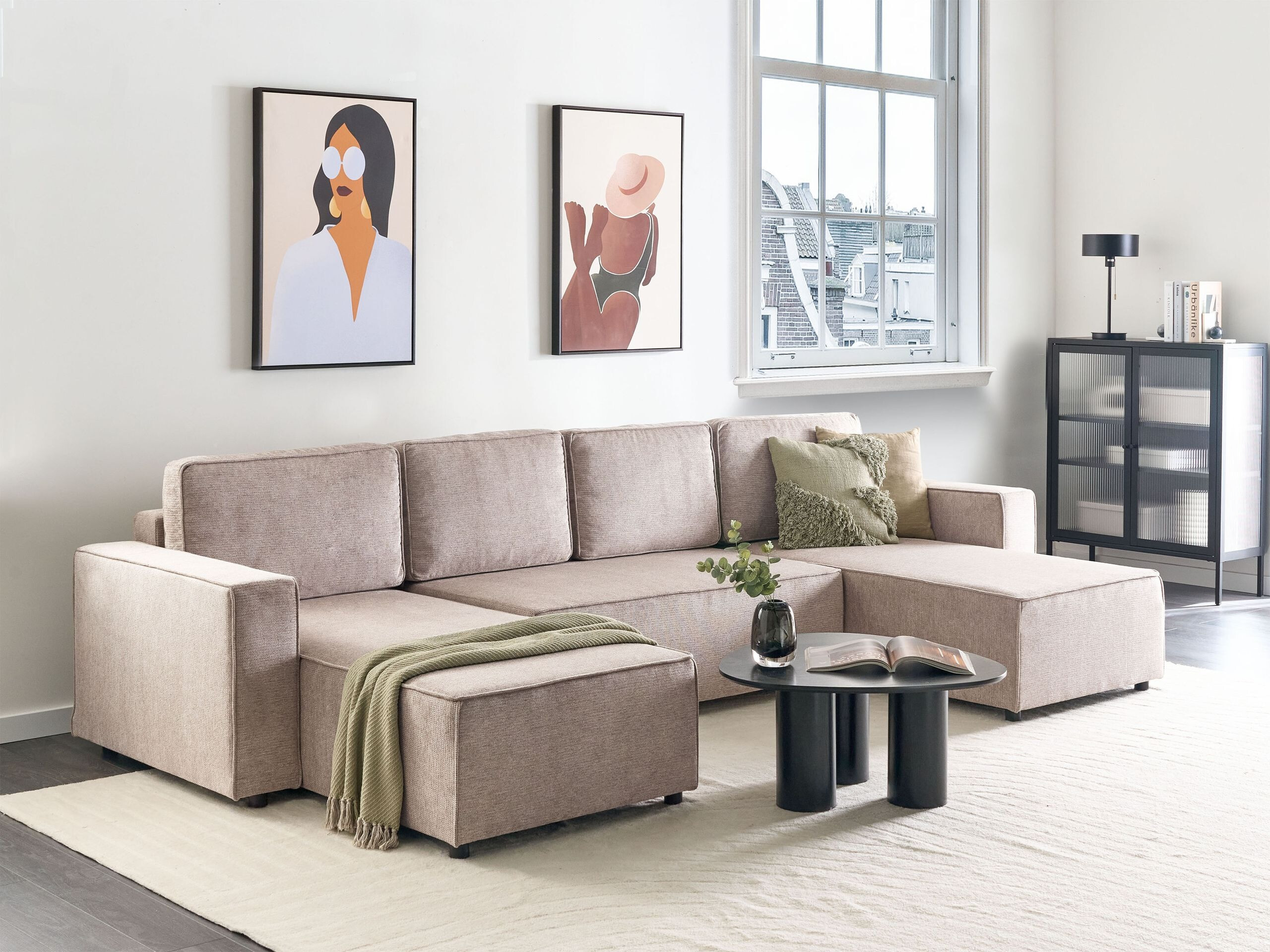 Minkštas kampas Berwyn 3040 (Šviesi ruda)