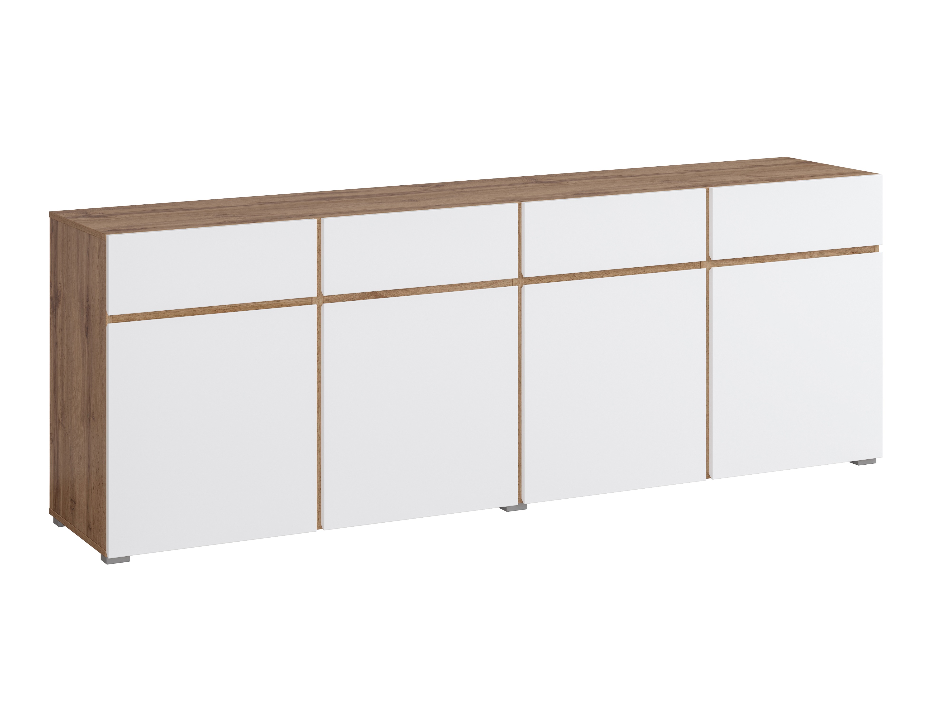 Komoda Alfere 100 (Votan ąžuolas + Balta)