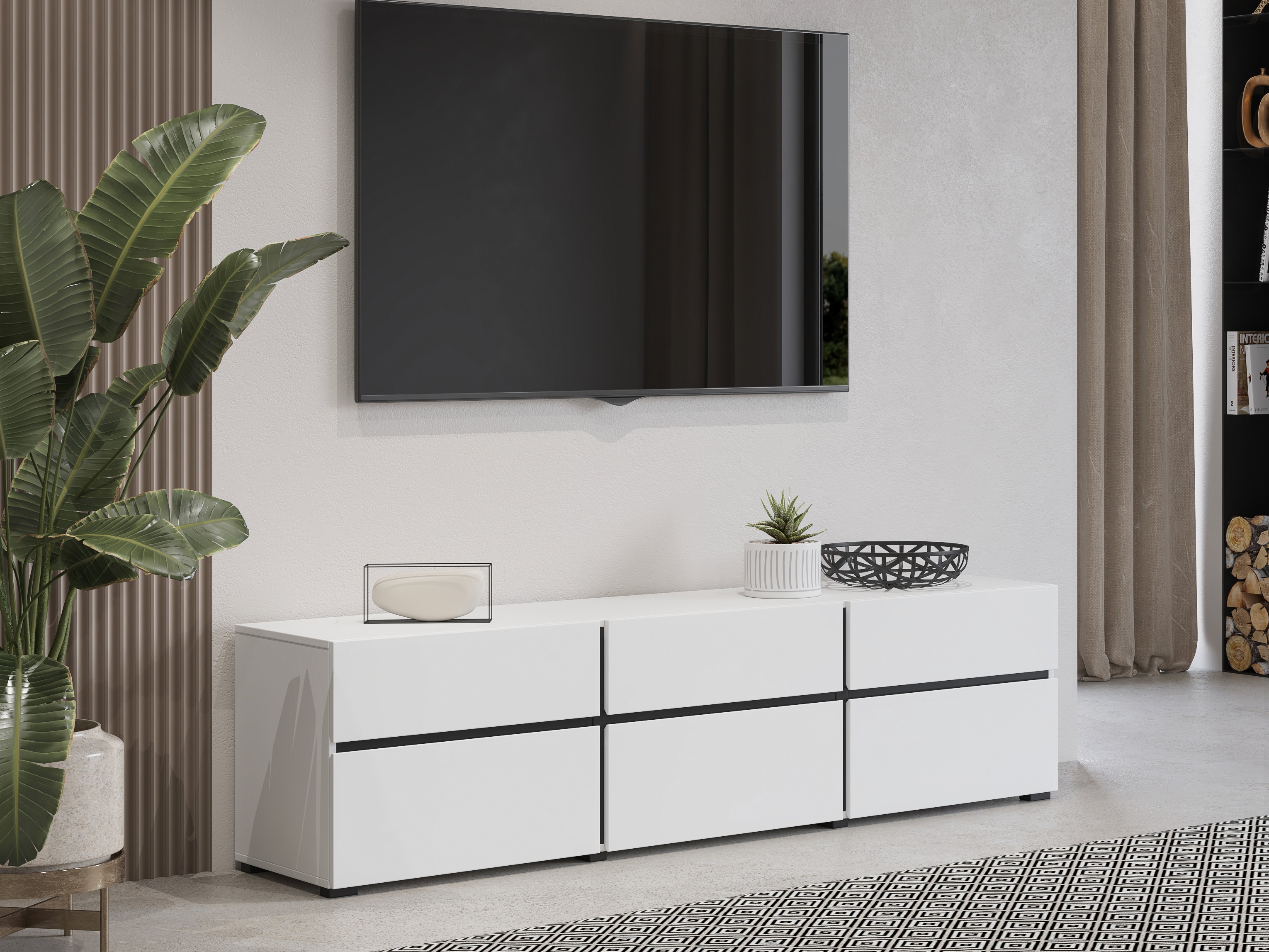 TV staliukas Alfere 102 (Balta)
