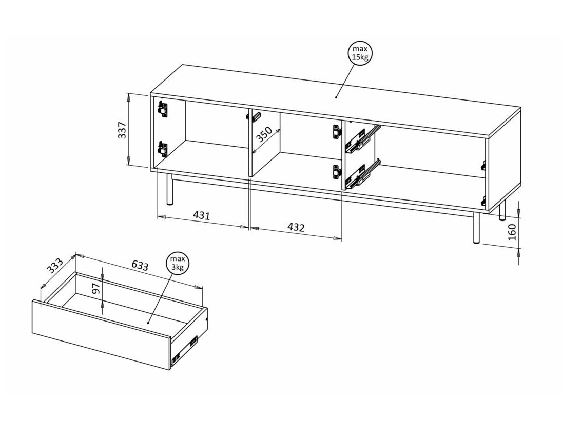 TV staliukas Avimera 103