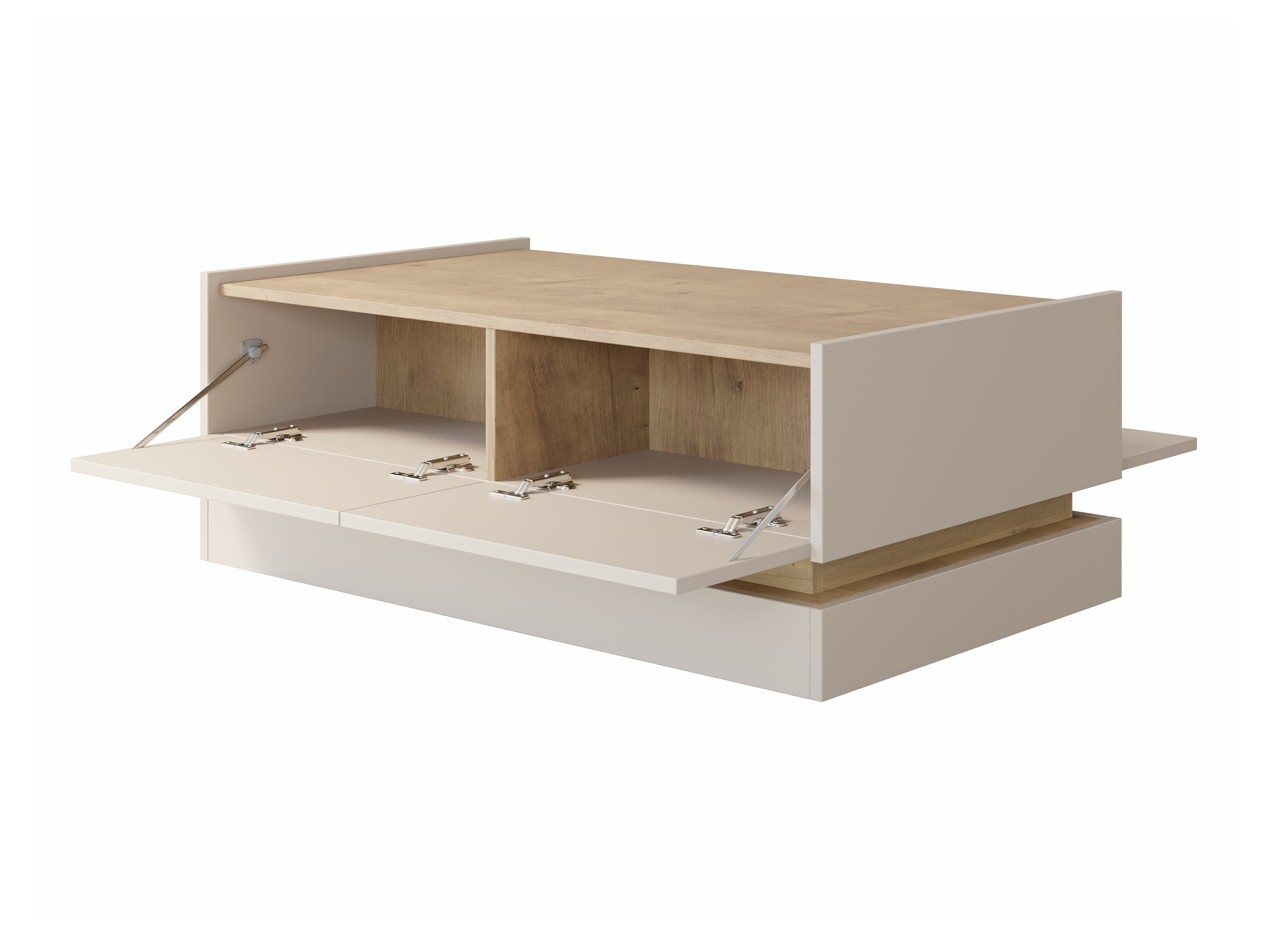 Žurnalinis staliukas Comfivo Tilia (Juoda + Ąžuolas)