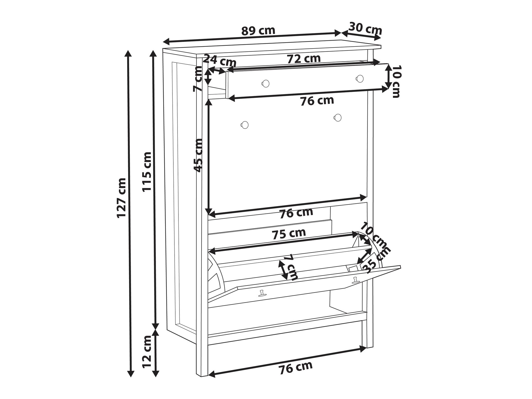 Batų dėžė Berwyn 3054