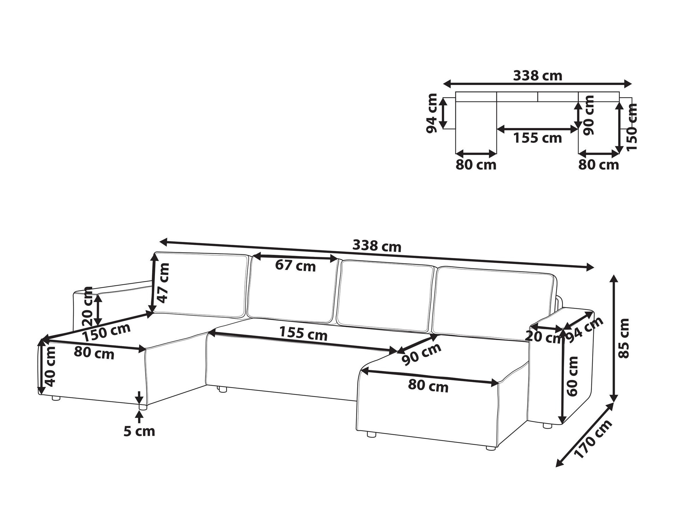 Minkštas kampas Berwyn 3040 (Šviesi ruda)