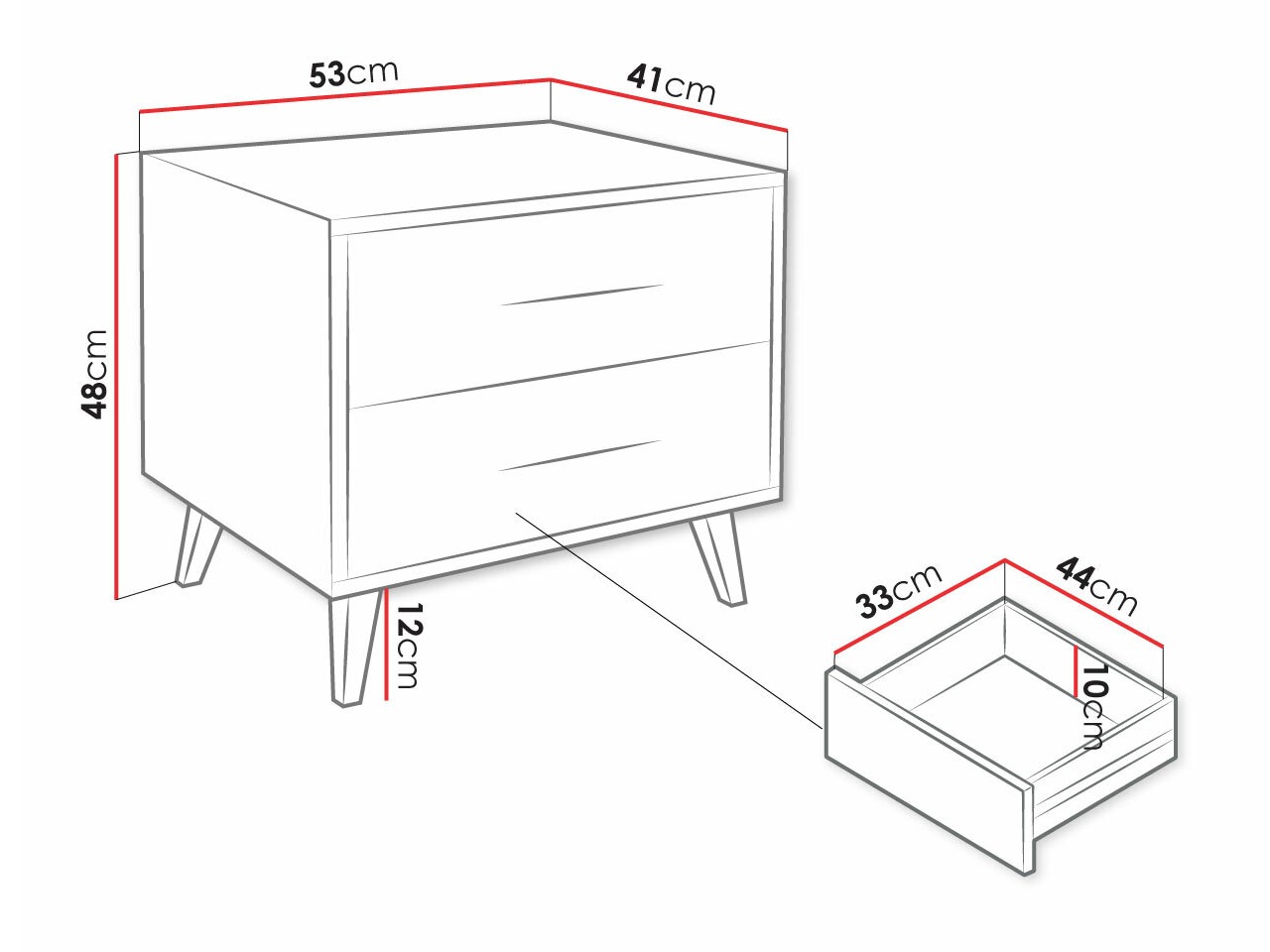 Naktinis staliukas Lombala 101