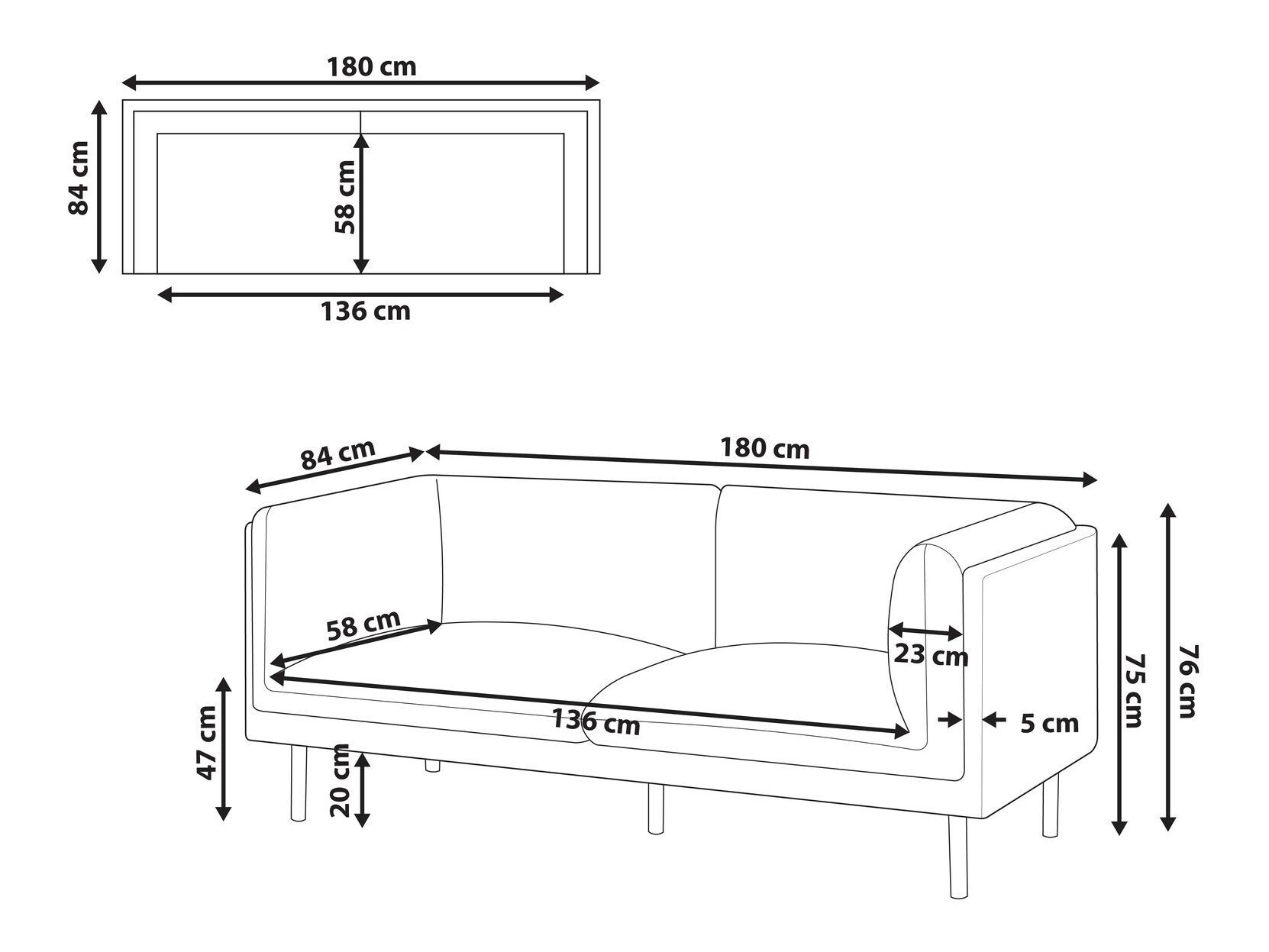 Sofa Berwyn 2684 (Balta)