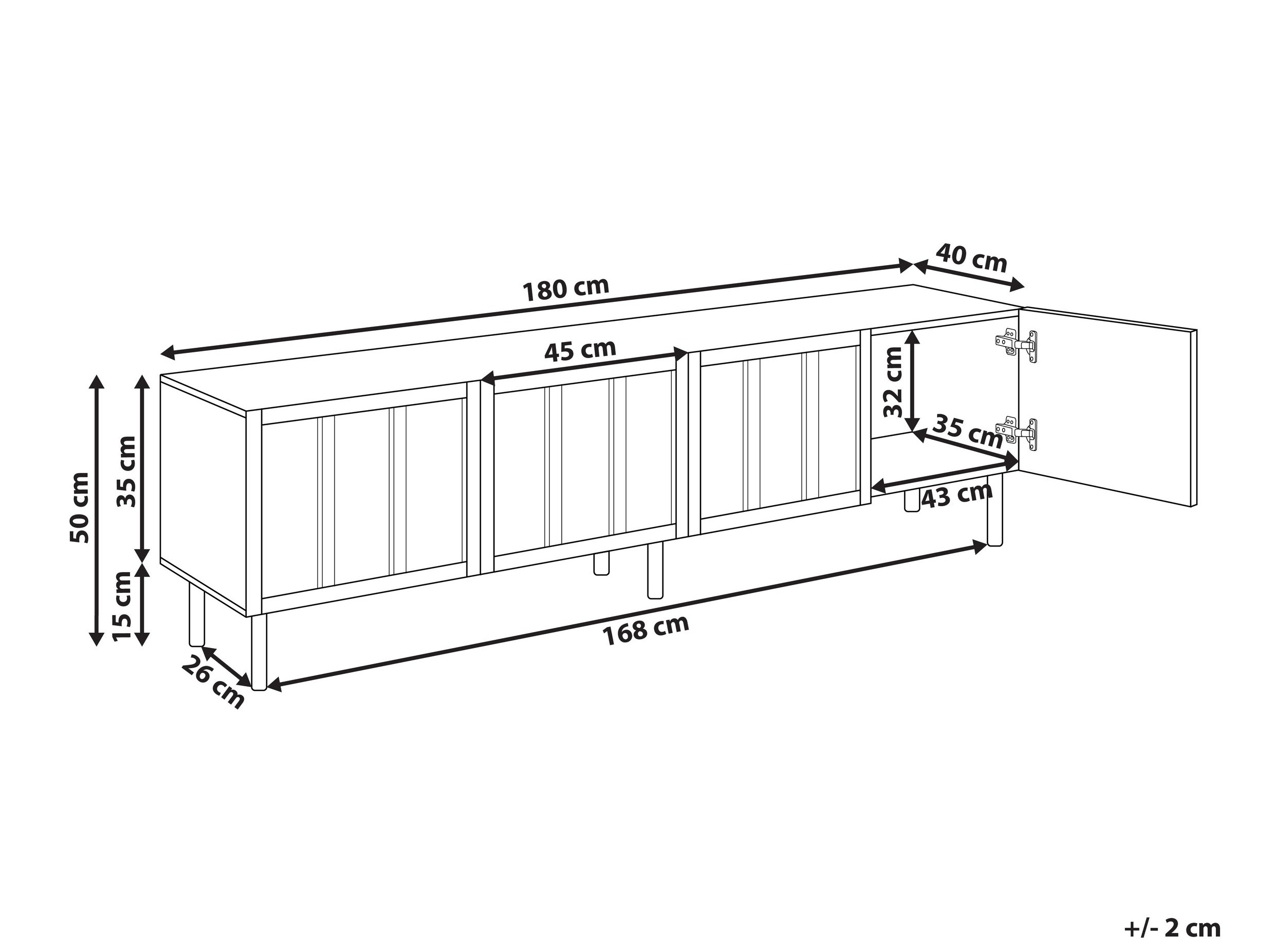 TV staliukas Berwyn 3059