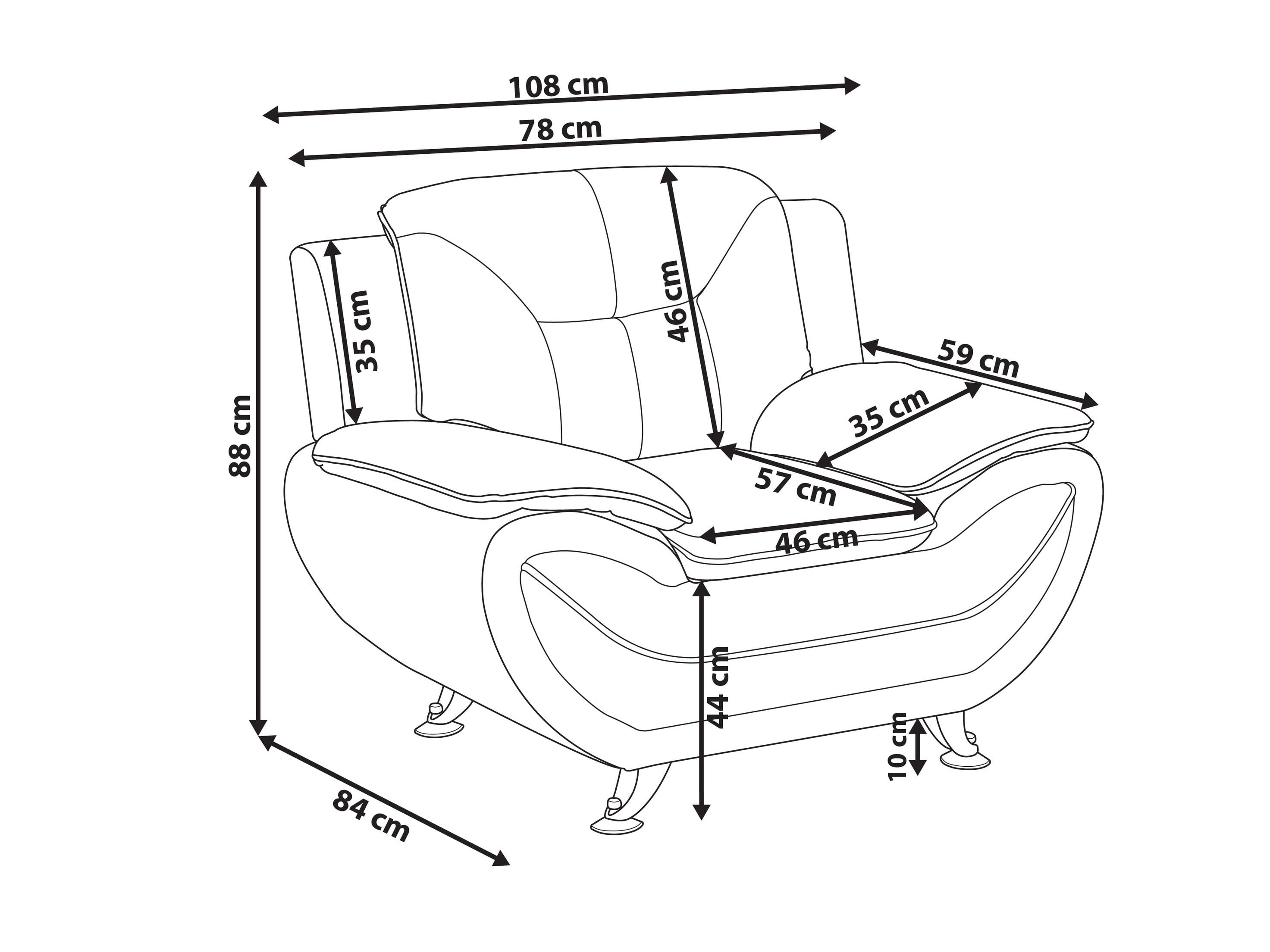 Fotelis Berwyn 1092 (Pilka)