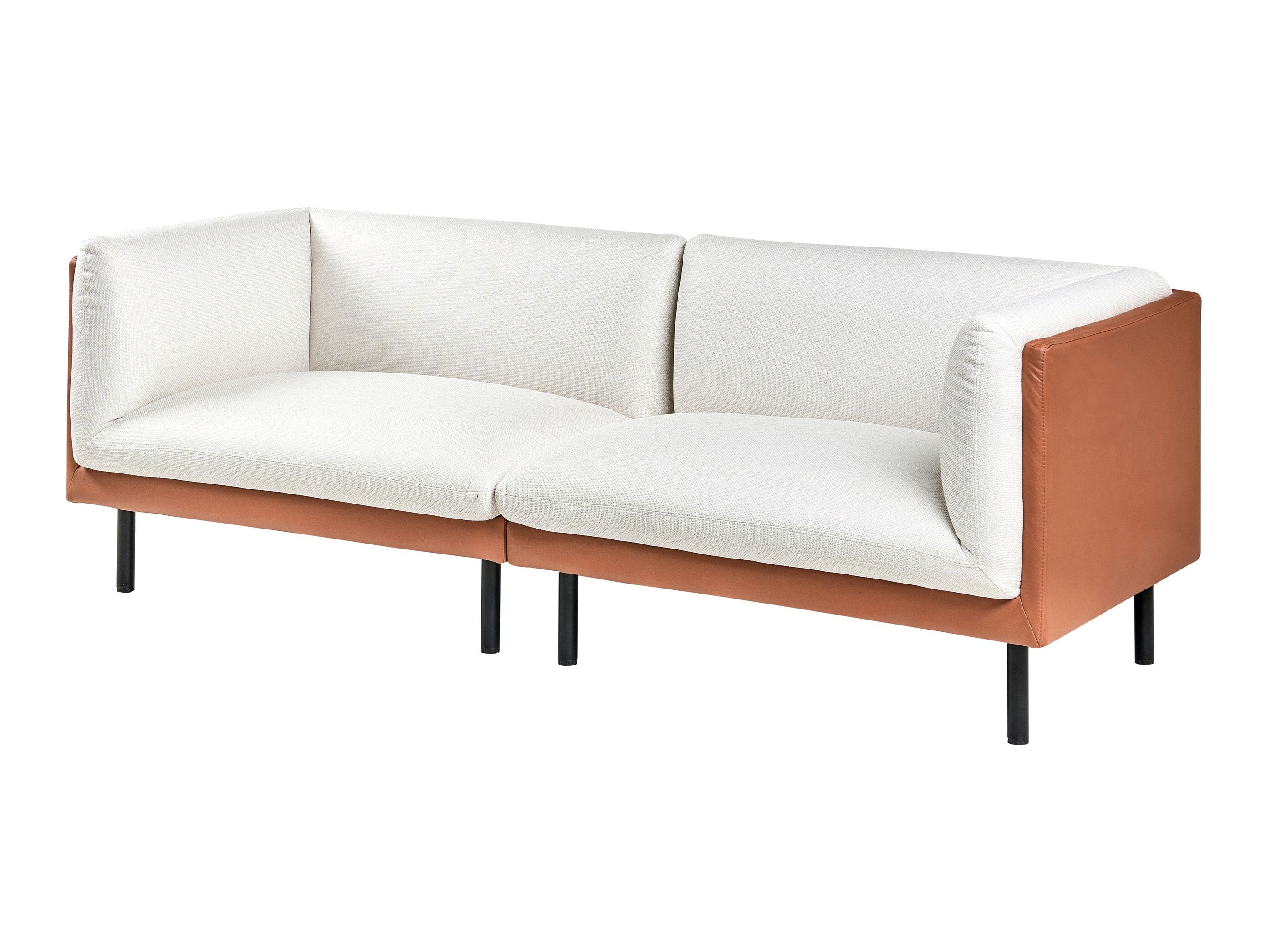 Minkštų baldų komplektas Berwyn 3085 (Balta + Ruda)