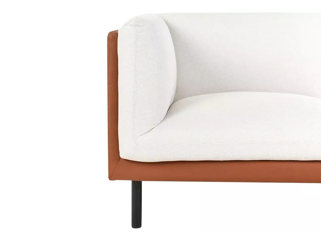 Minkštų baldų komplektas Berwyn 3085 (Balta + Ruda)