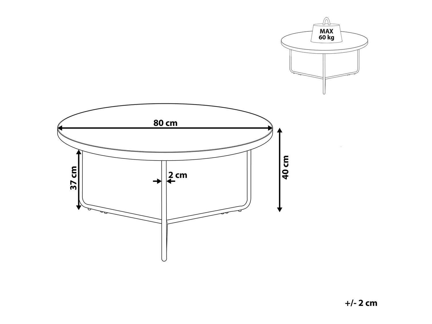 Žurnalinis staliukas ST8346