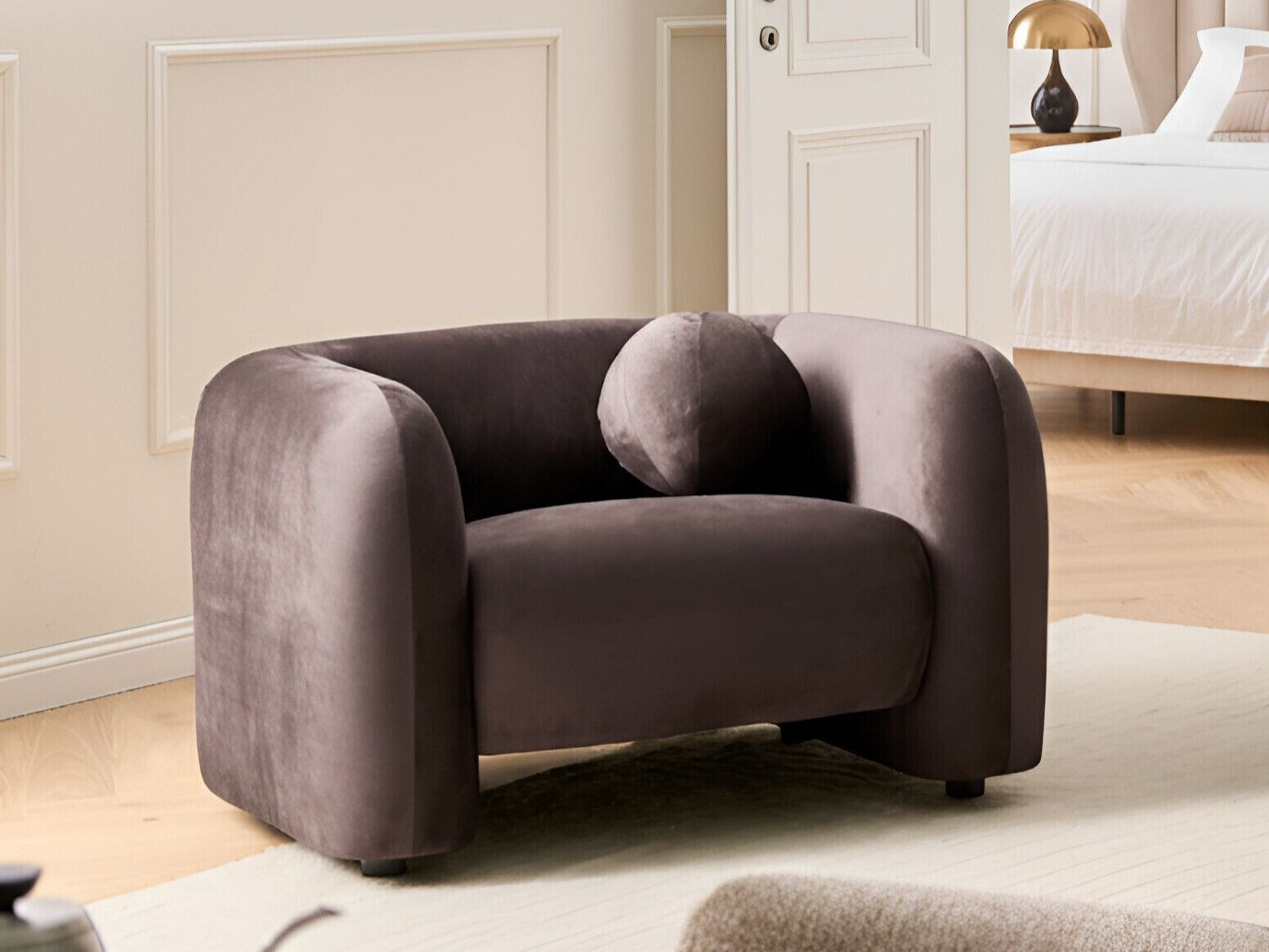 Fotelis Veselme 100 (Tamsi ruda)