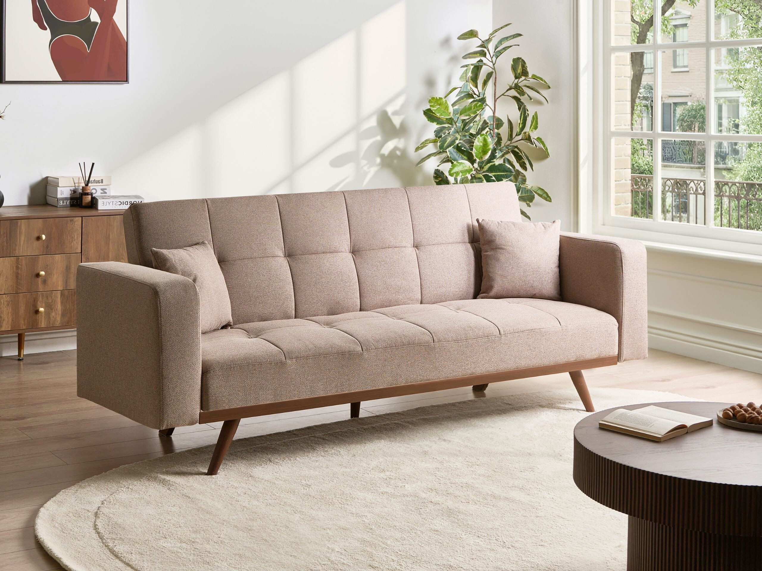 Sofa lova Berwyn 3123 (Šviesi ruda)