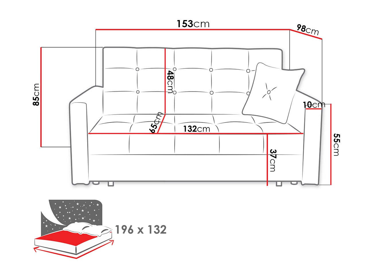 Sofa lova Seruna III (Nazar 225.05)