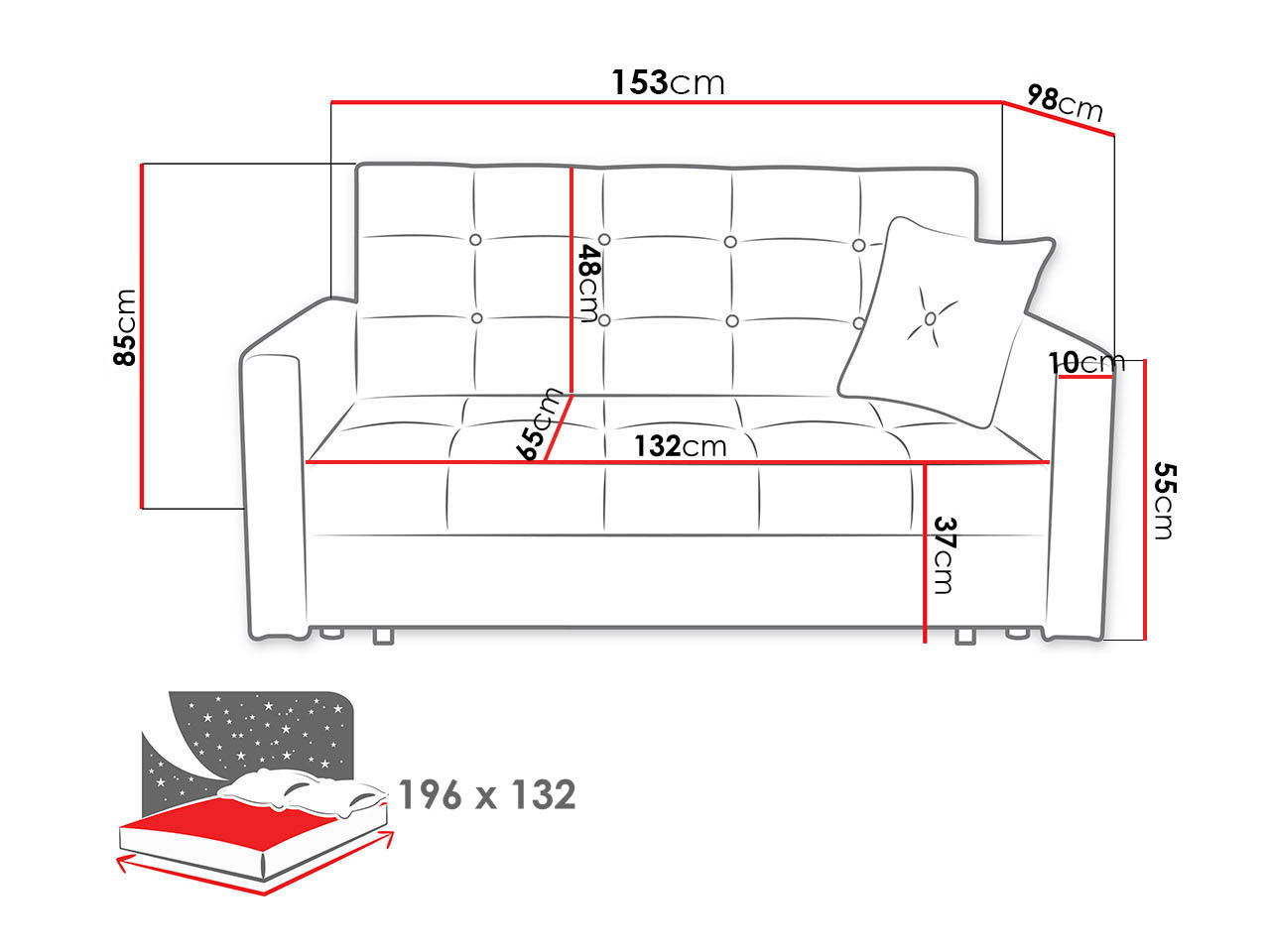 Sofa lova Seruna III (Tatum 276)
