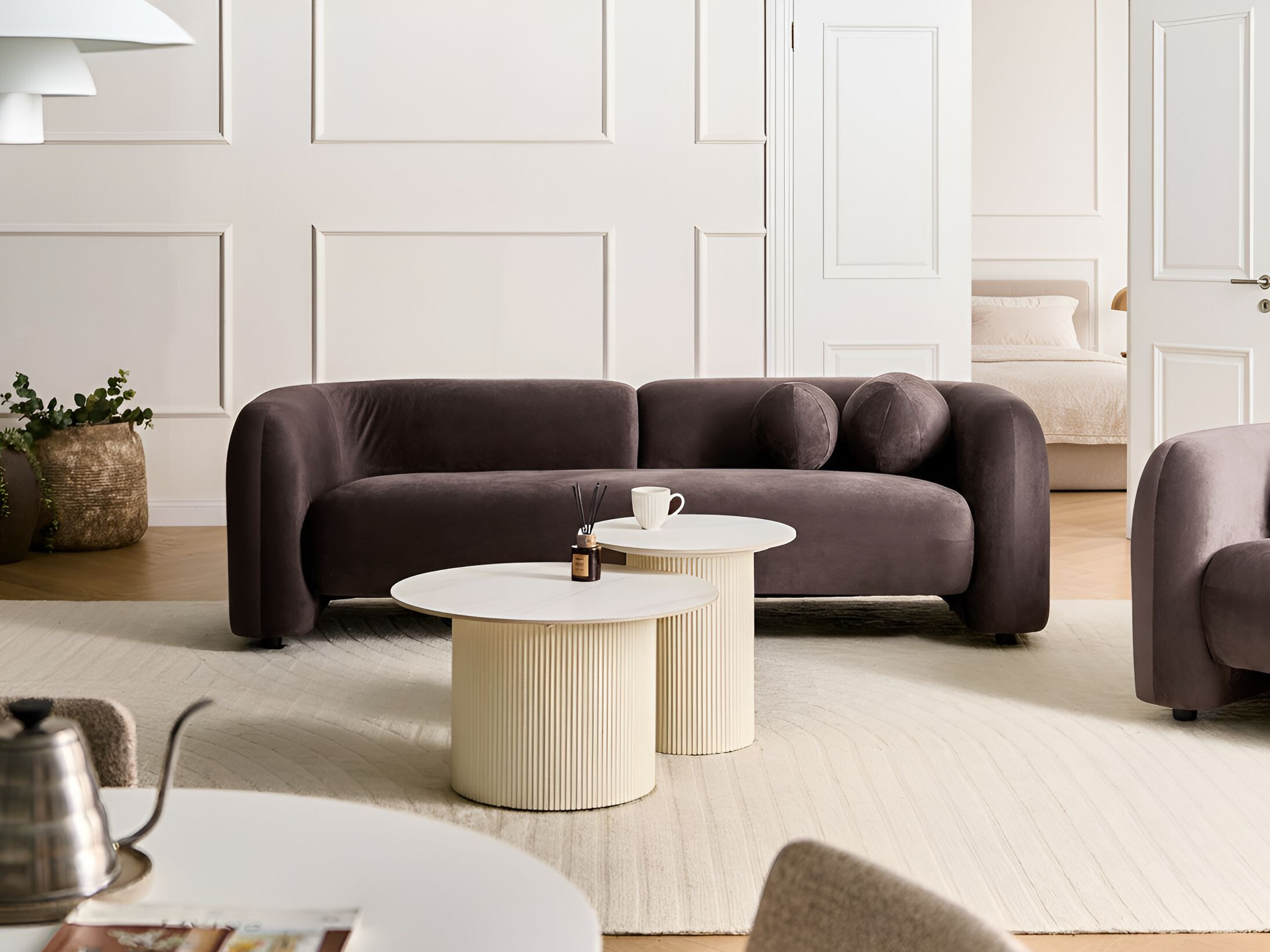 Sofa Veselme 103 (Tamsi ruda)