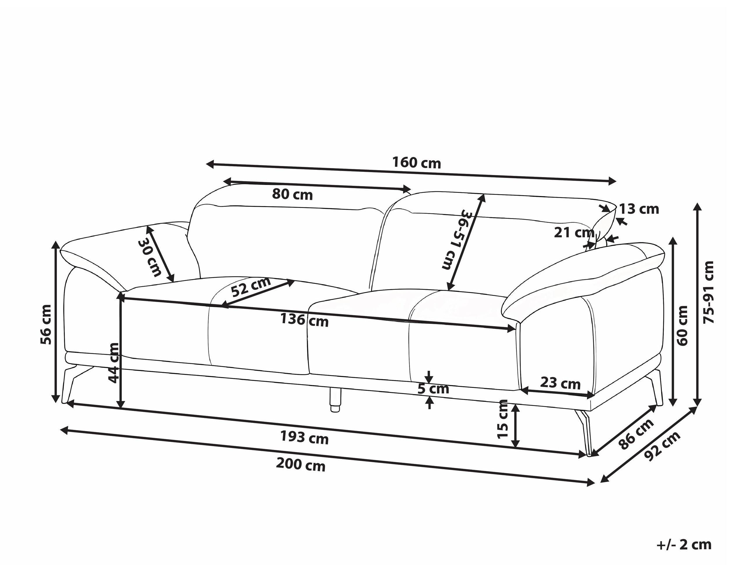 Sofa Berwyn 3126 (Juoda)