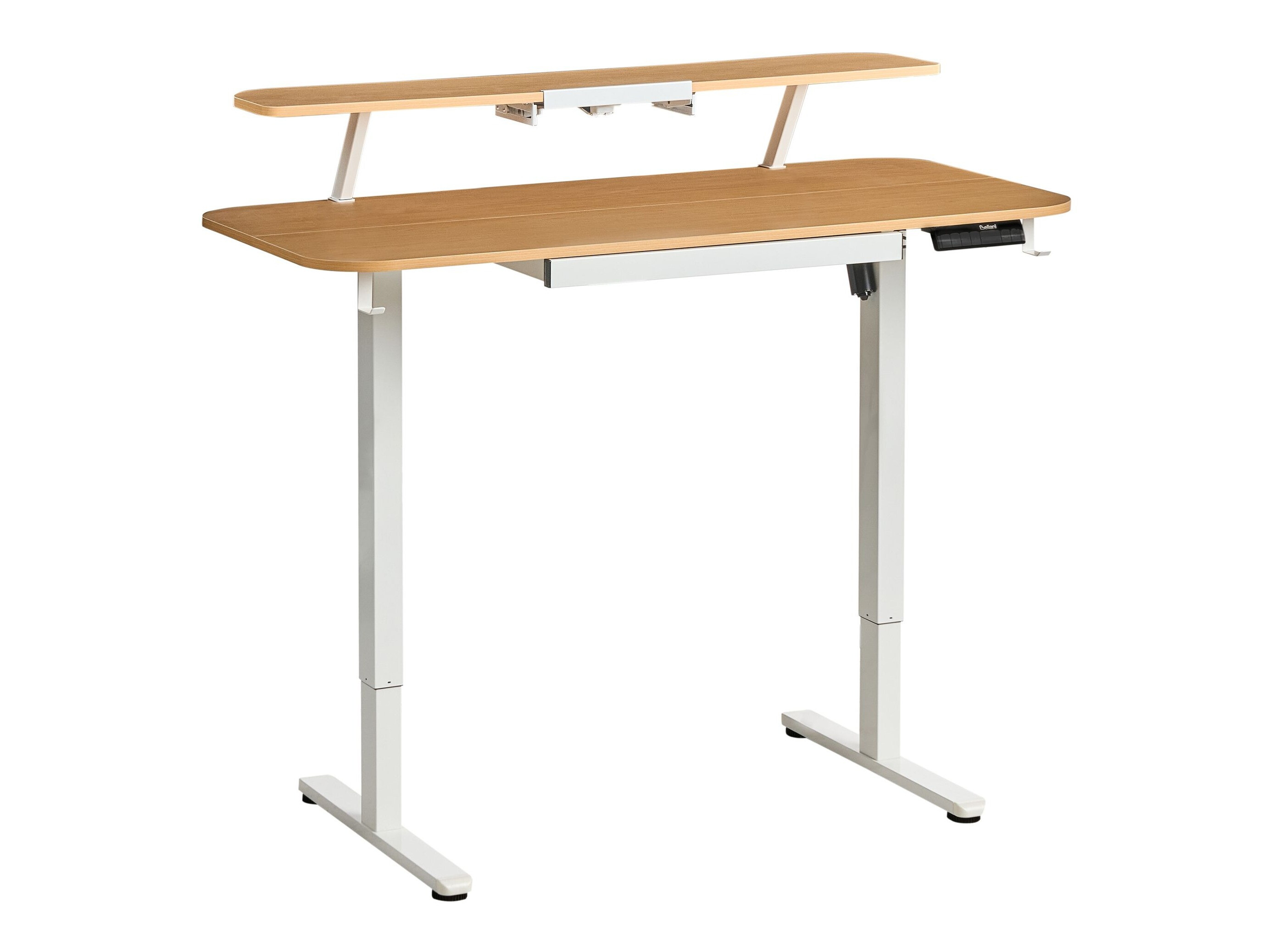 Reguliuojamo aukščio darbo stalas Berwyn 3128 (Balta + Šviesus medis)