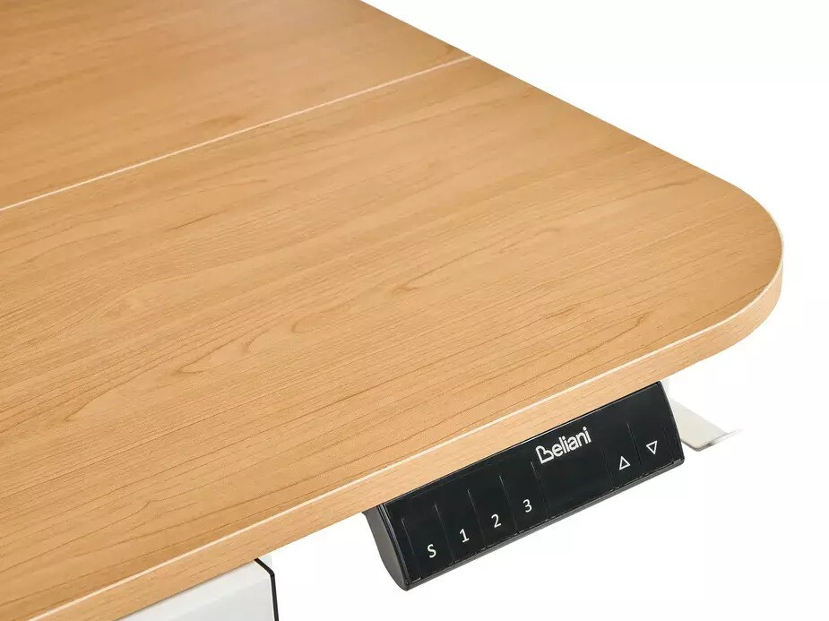 Reguliuojamo aukščio darbo stalas Berwyn 3128 (Balta + Šviesus medis)