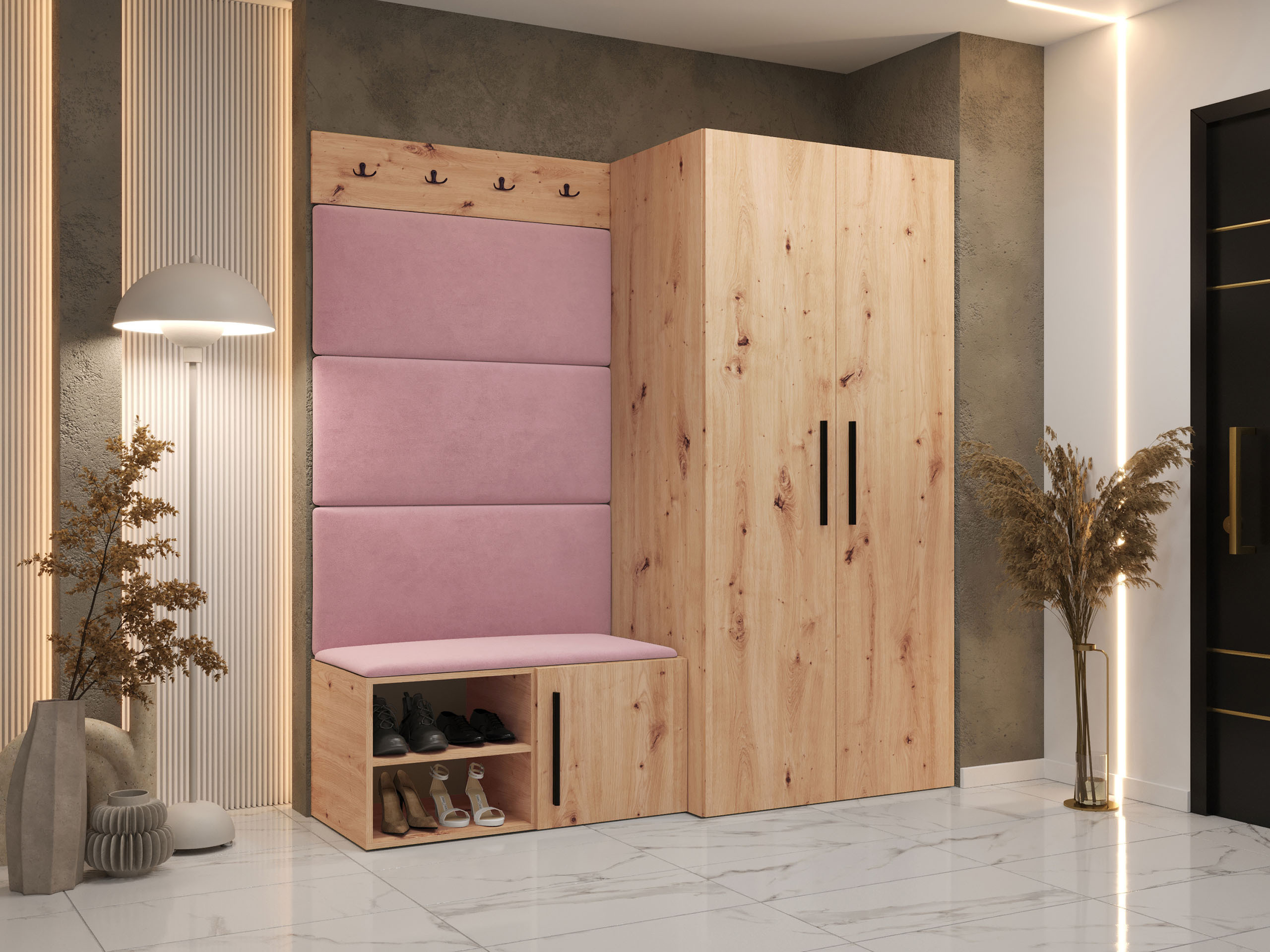 Prieškambario komplektas Nitos I (Artisan ąžuolas)