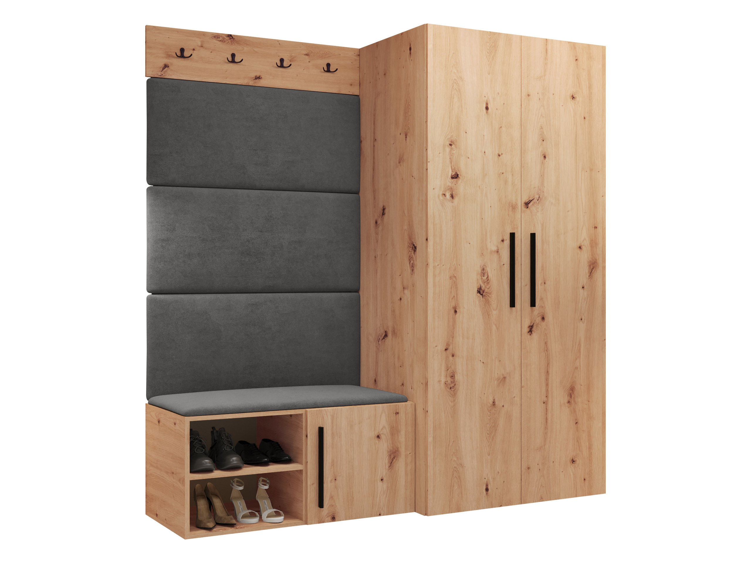 Prieškambario komplektas Nitos I (Artisan ąžuolas)