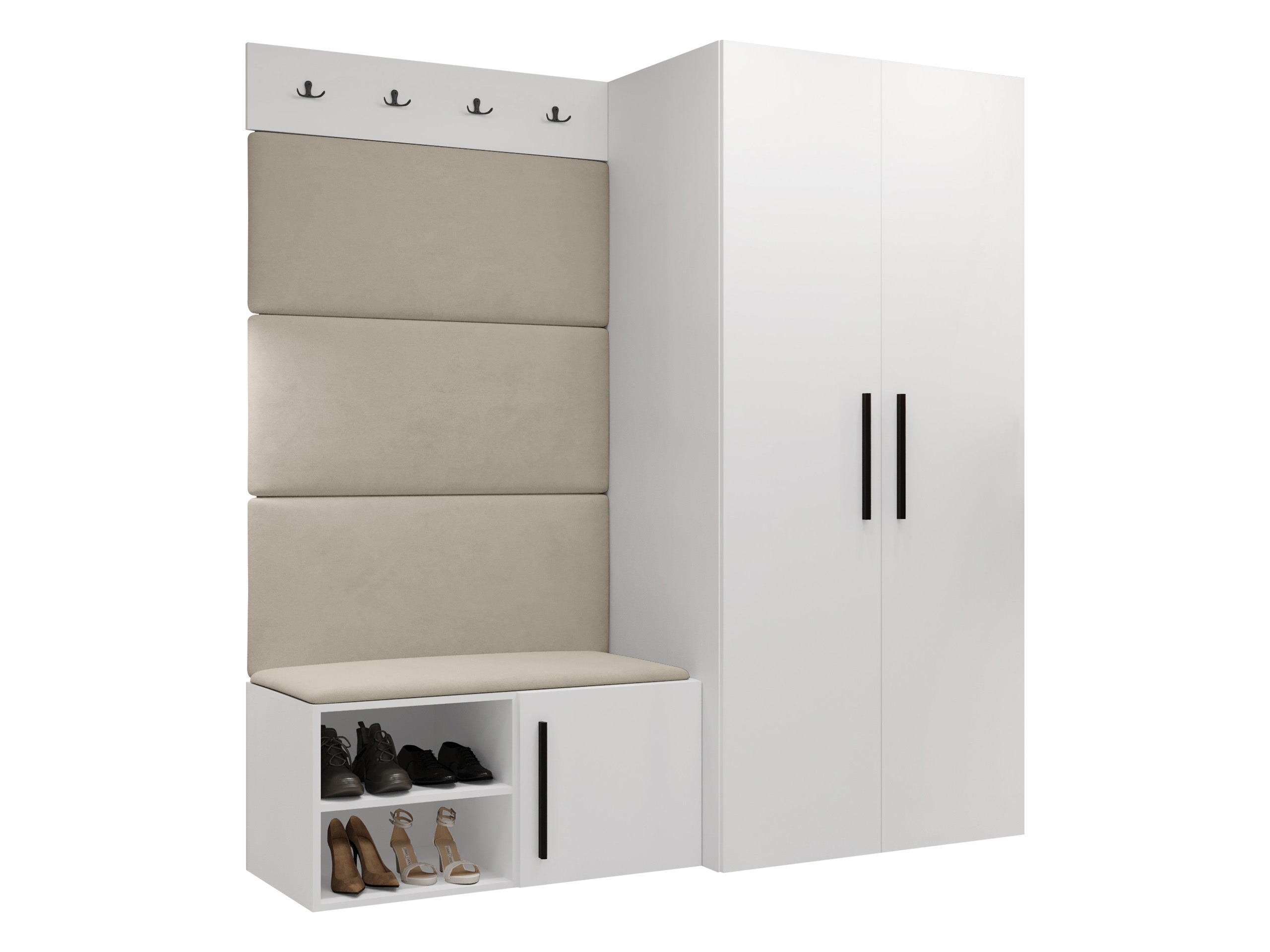 Prieškambario komplektas Nitos I (Balta)