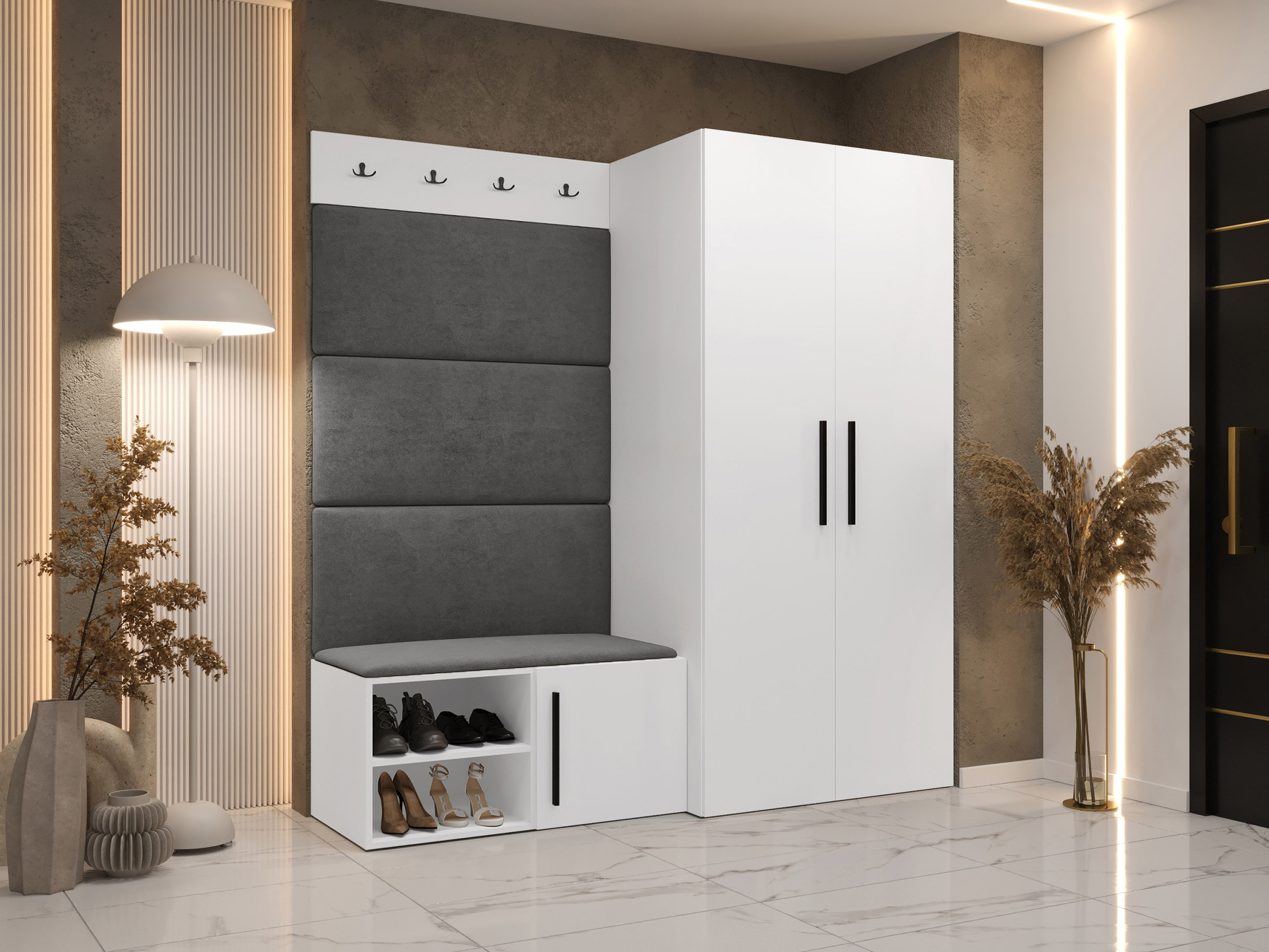 Prieškambario komplektas Nitos I (Balta)