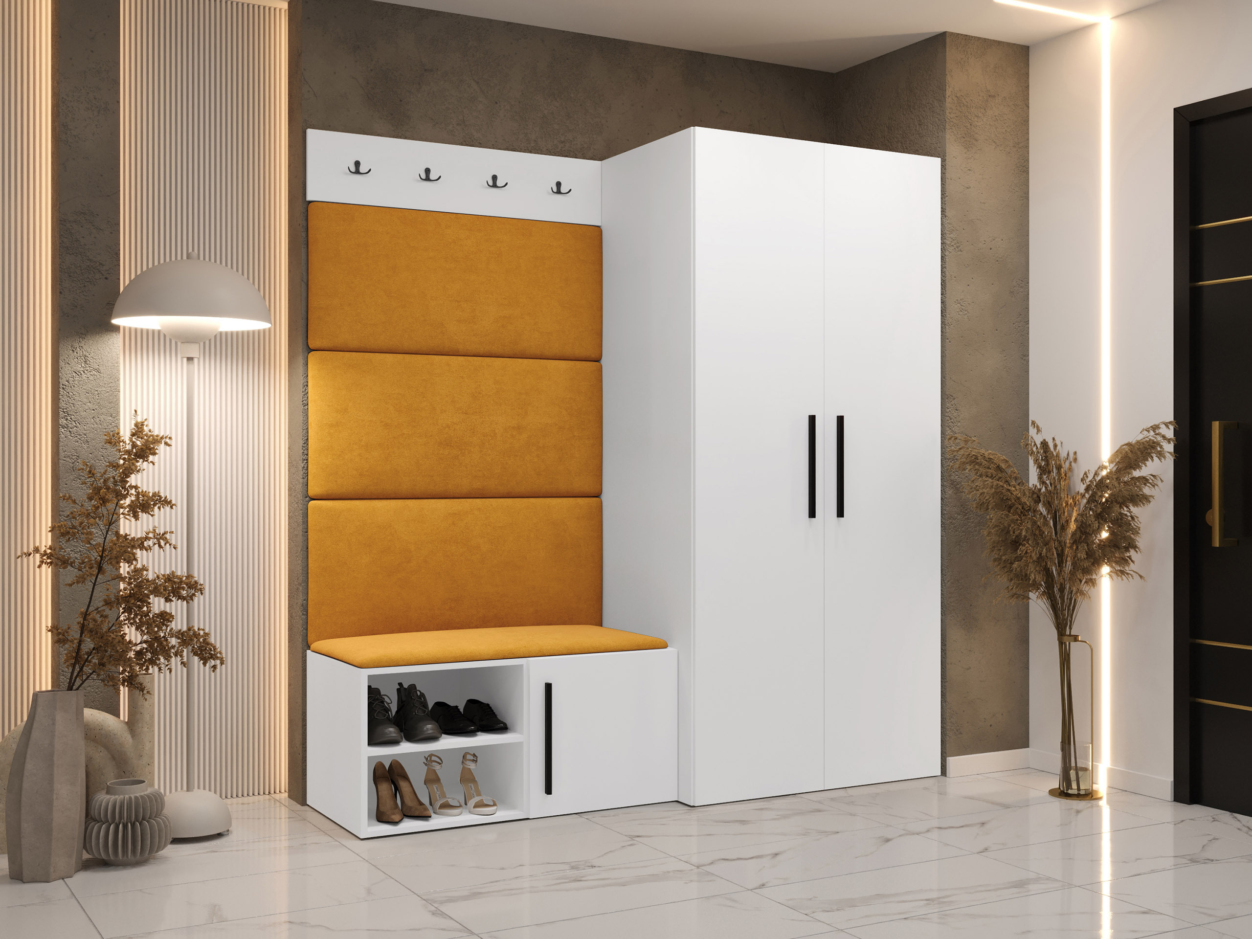 Prieškambario komplektas Nitos I (Balta)