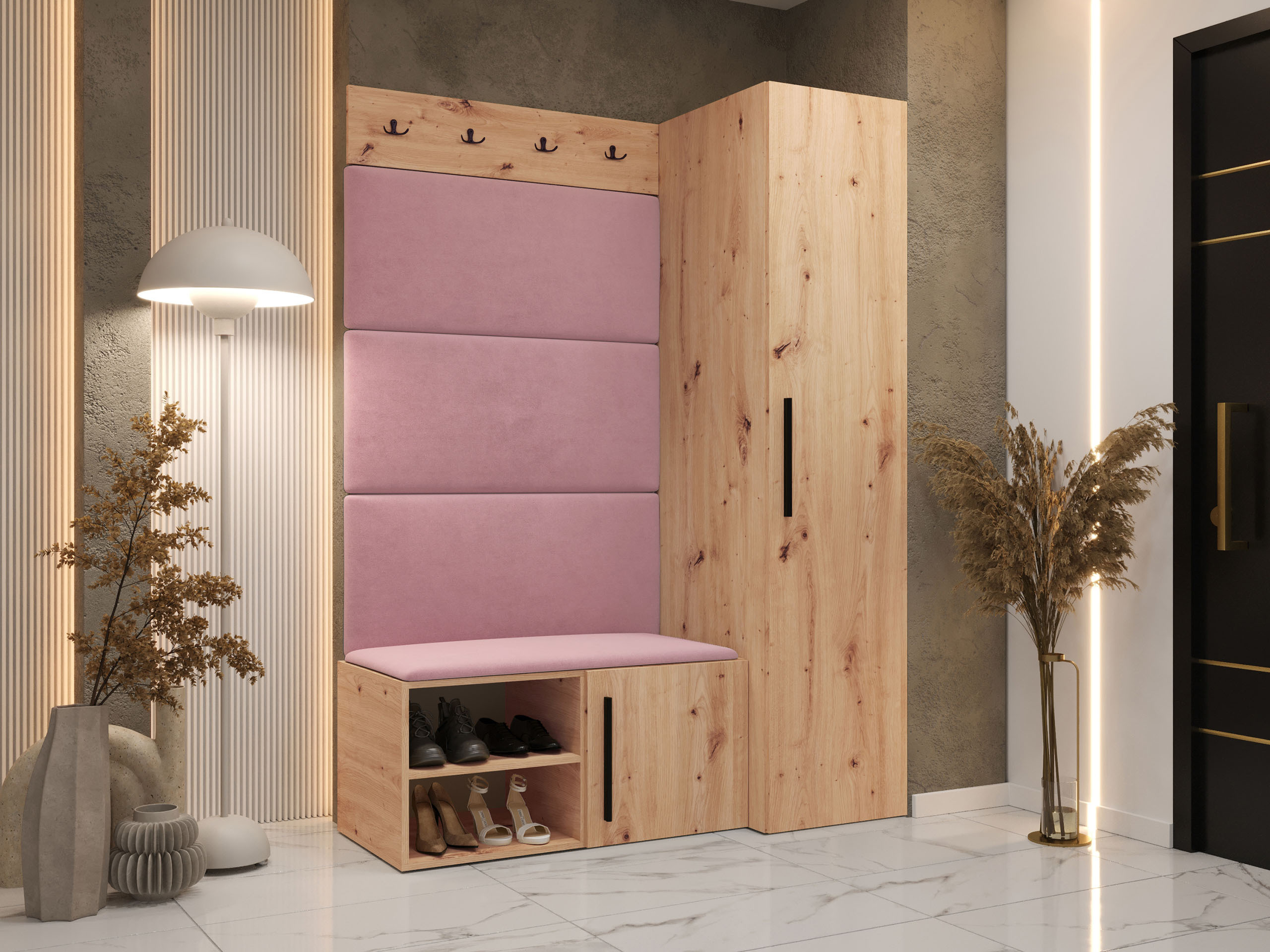 Prieškambario komplektas Nitos II (Artisan ąžuolas)